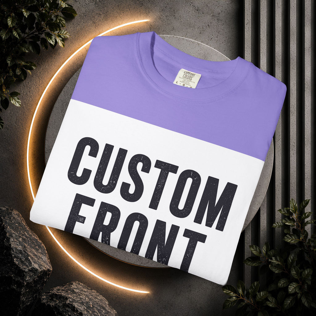 Custom Square Image Front T-Shirt - Add Your Own Image