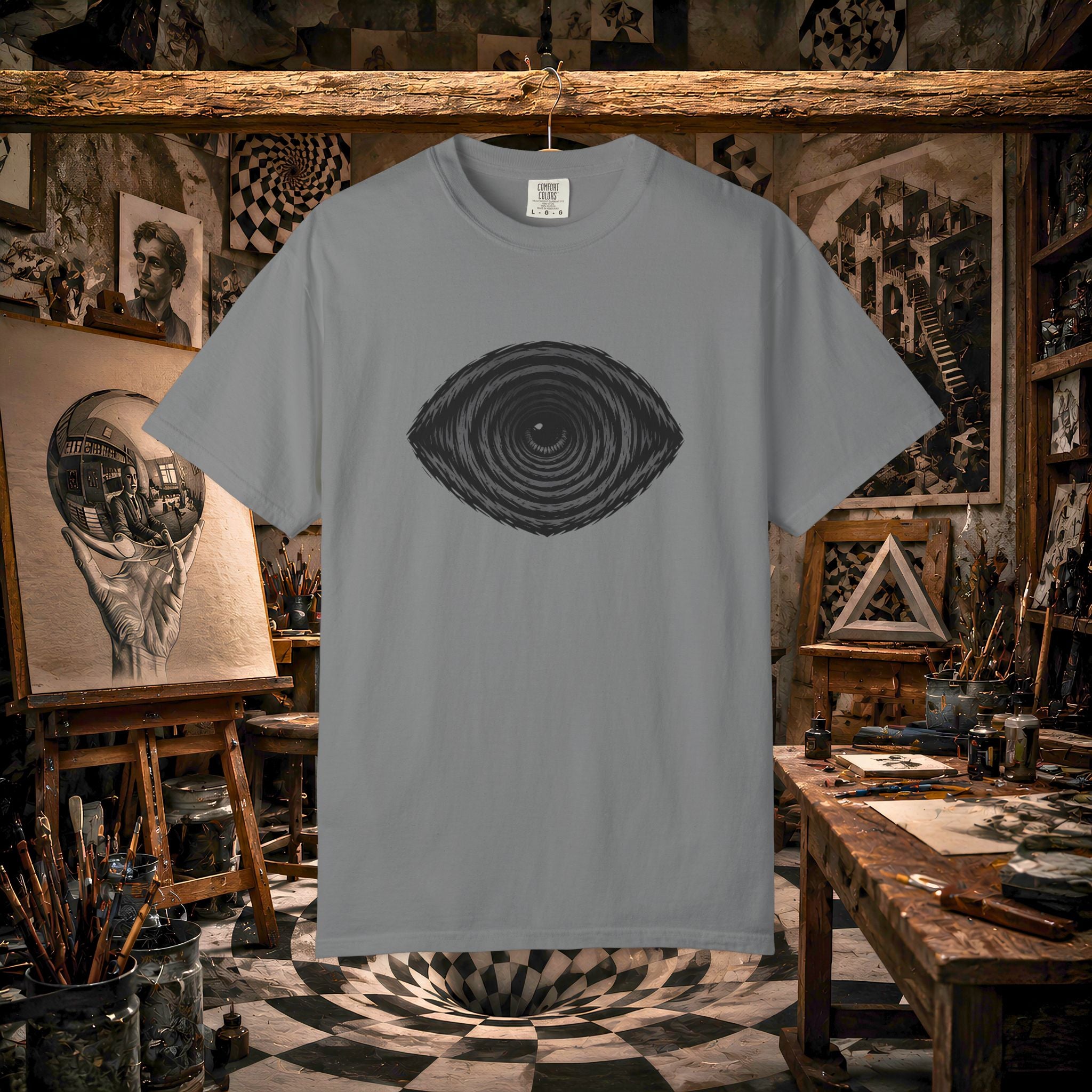 Tree Ring Eye Graphic T-Shirt — Nature-Inspired Minimalist Tee