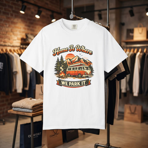 "Home Is Where We Park It" Camper Van Graphic Tee
