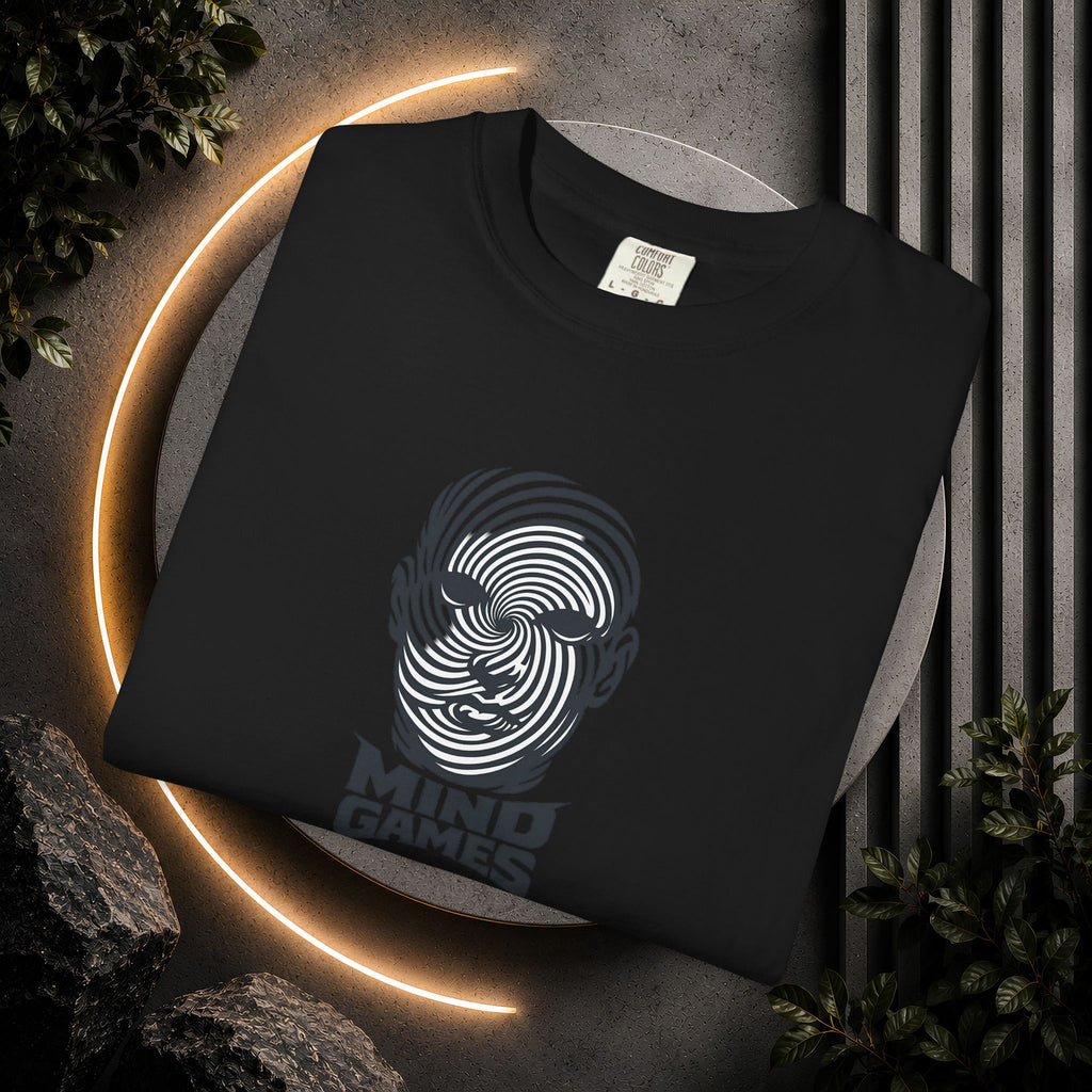 Mind Games T‑Shirt — Optical Illusion Head Graphic Tee