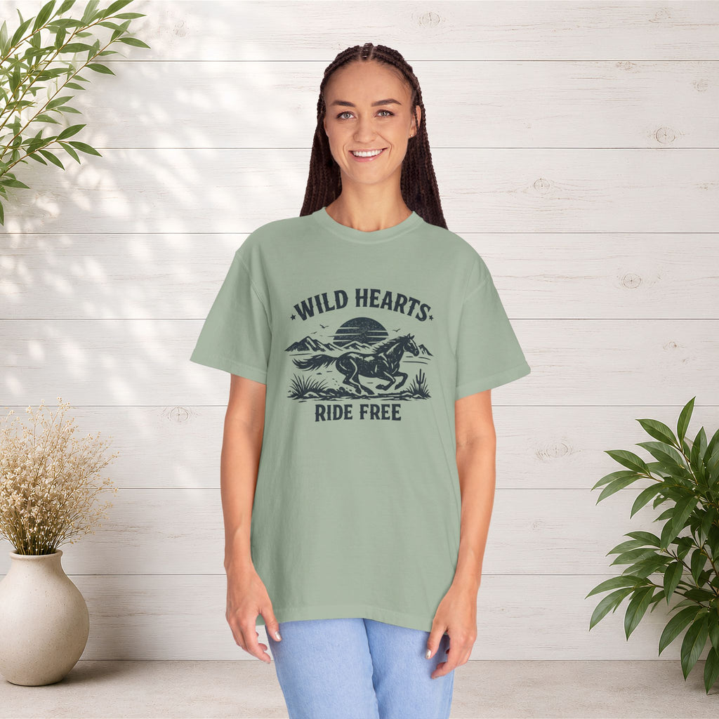 Wild Hearts Ride Free T-Shirt – Vintage Horseback Adventure Tee