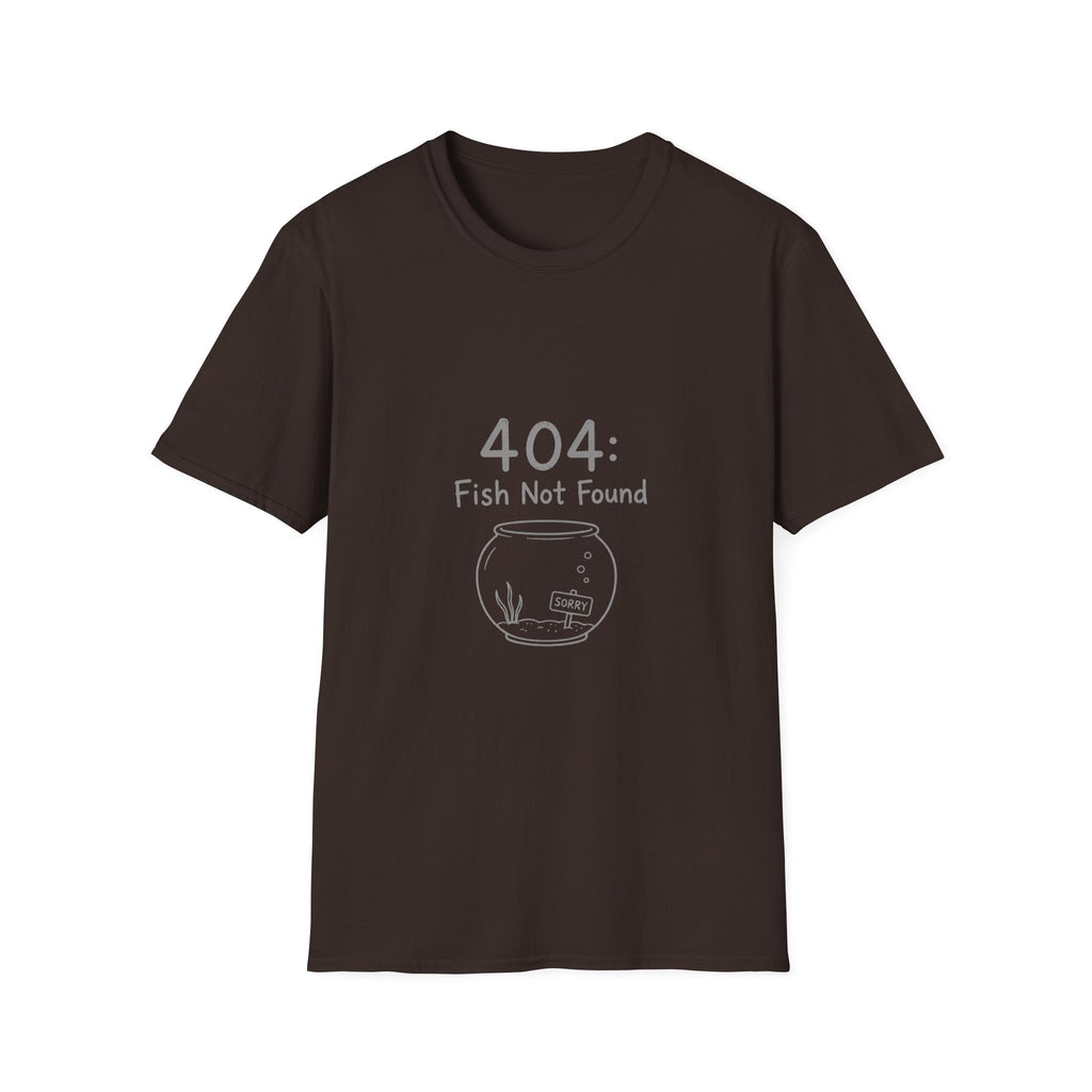 404 Fish Not Found T-Shirt | Funny Fish Bowl Graphic Tee