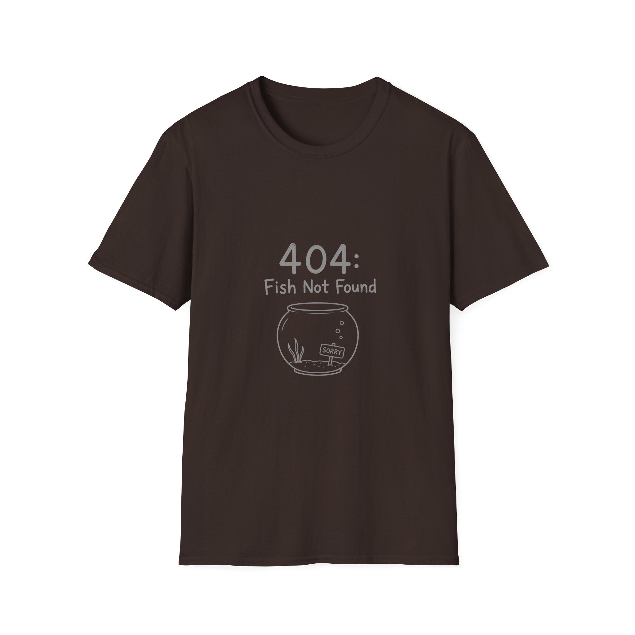 404 Fish Not Found T-Shirt | Funny Fish Bowl Graphic Tee