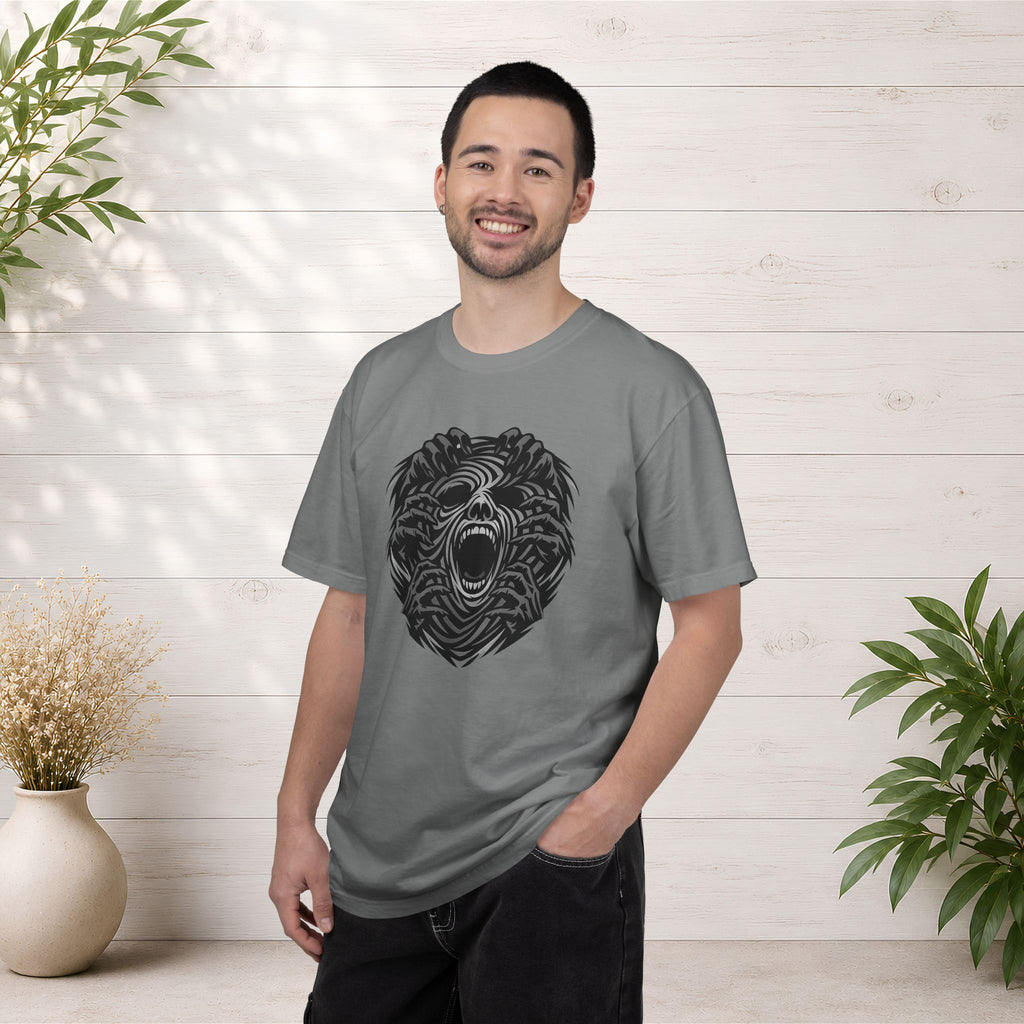 Shadow Hands Face Illusion T-Shirt