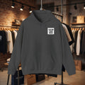 Custom Front Small Left Image Hoodie — Personalized White Pullover Hooded Sweatshirt