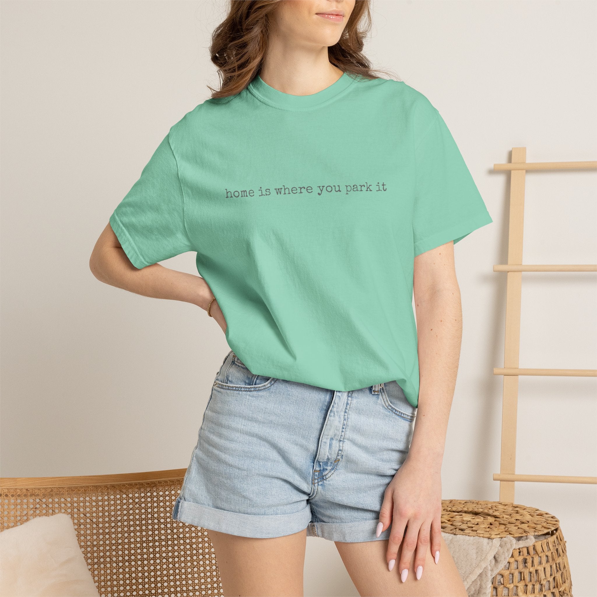 Home Is Where You Park It Van Life T-shirt | Minimal Camper Tee