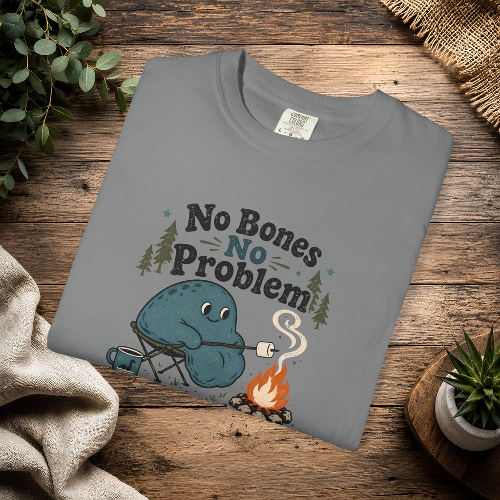 No Bones No Problem — Kinderhook Blob Campfire T-Shirt