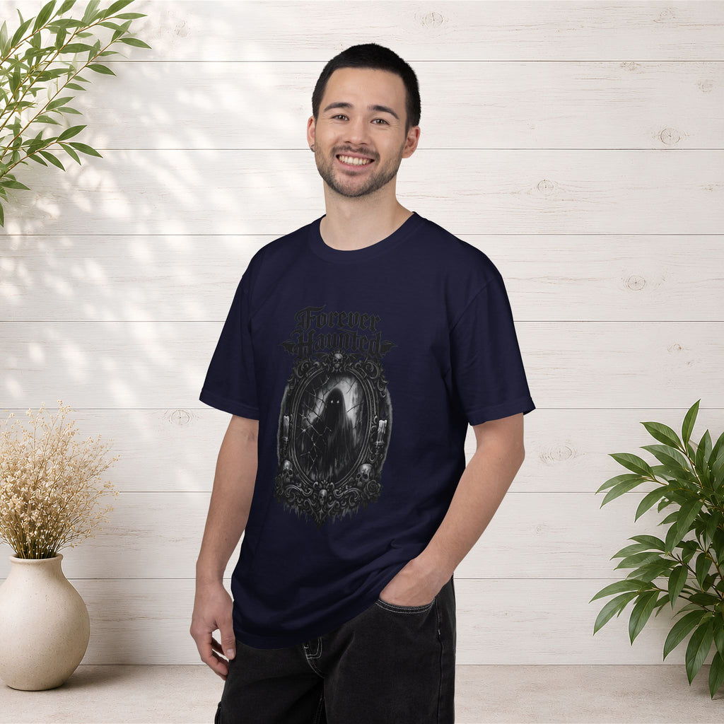 Forever Haunted T-Shirt — Gothic Ghost Graphic Tee