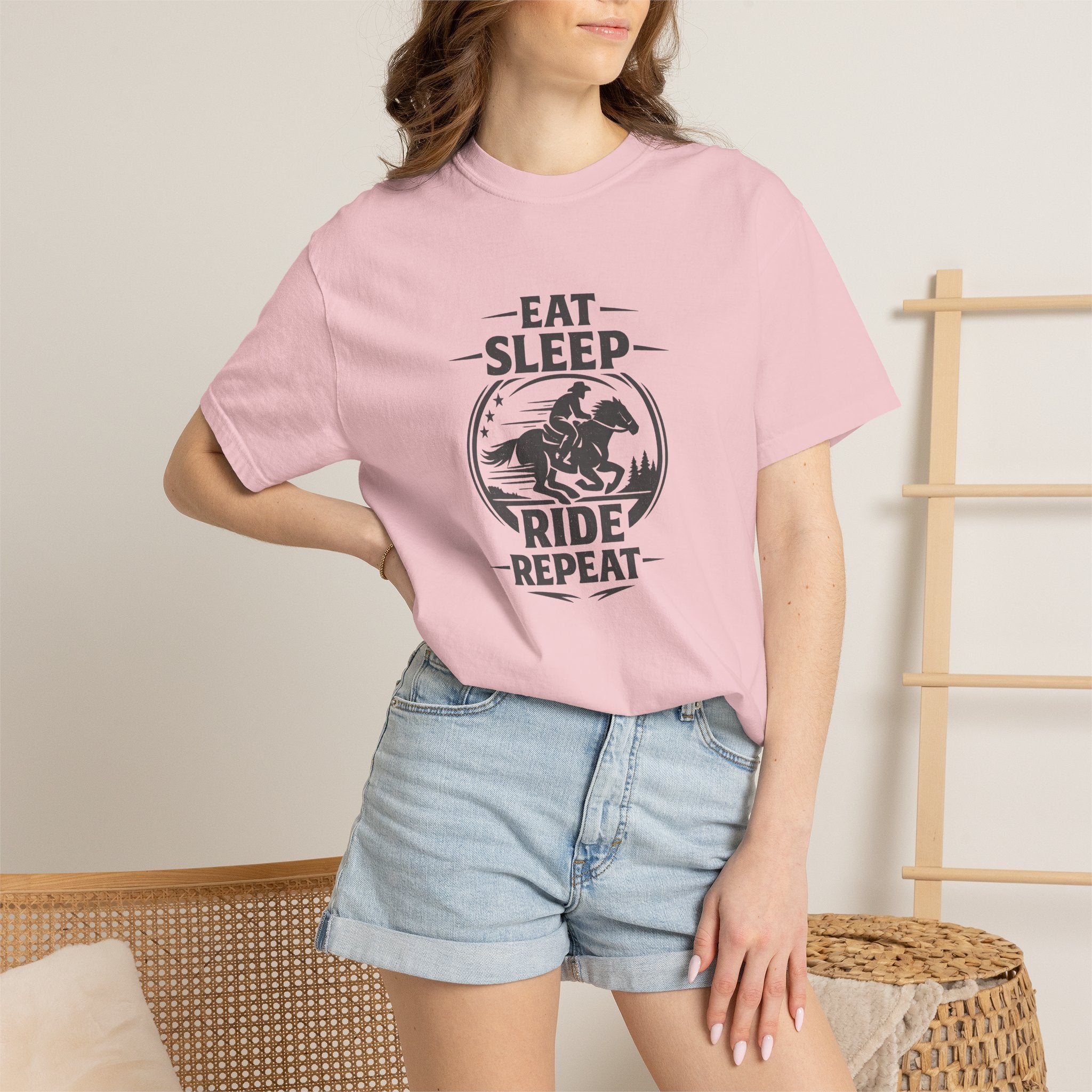 Eat Sleep Ride Repeat T-Shirt — Horse Rider Graphic Tee