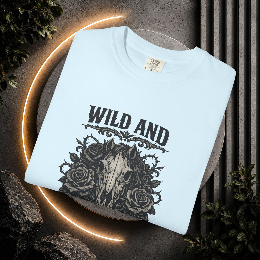 Wild and Unforgiven Skull Tee – Horse Rider Graphic T-Shirt