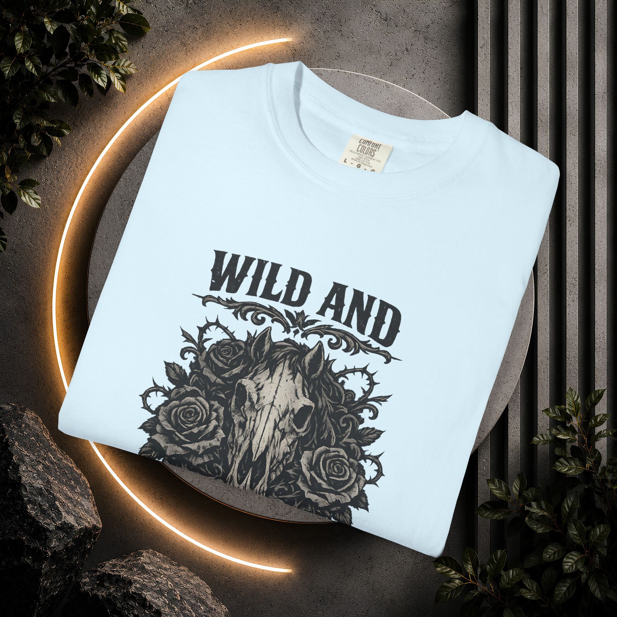 Wild and Unforgiven Skull Tee – Horse Rider Graphic T-Shirt