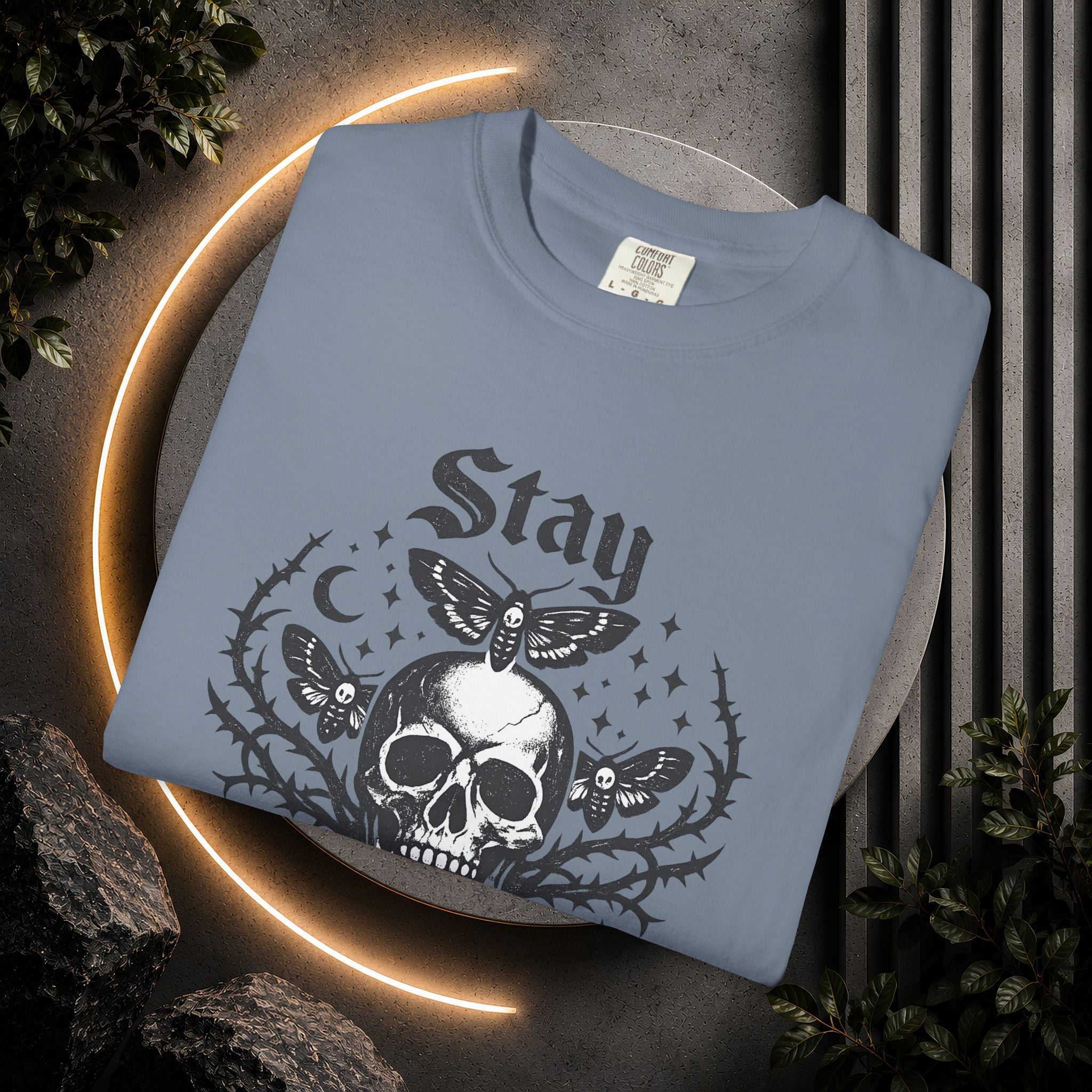 Stay Strange Skull T-Shirt — Gothic Skull Graphic Tee