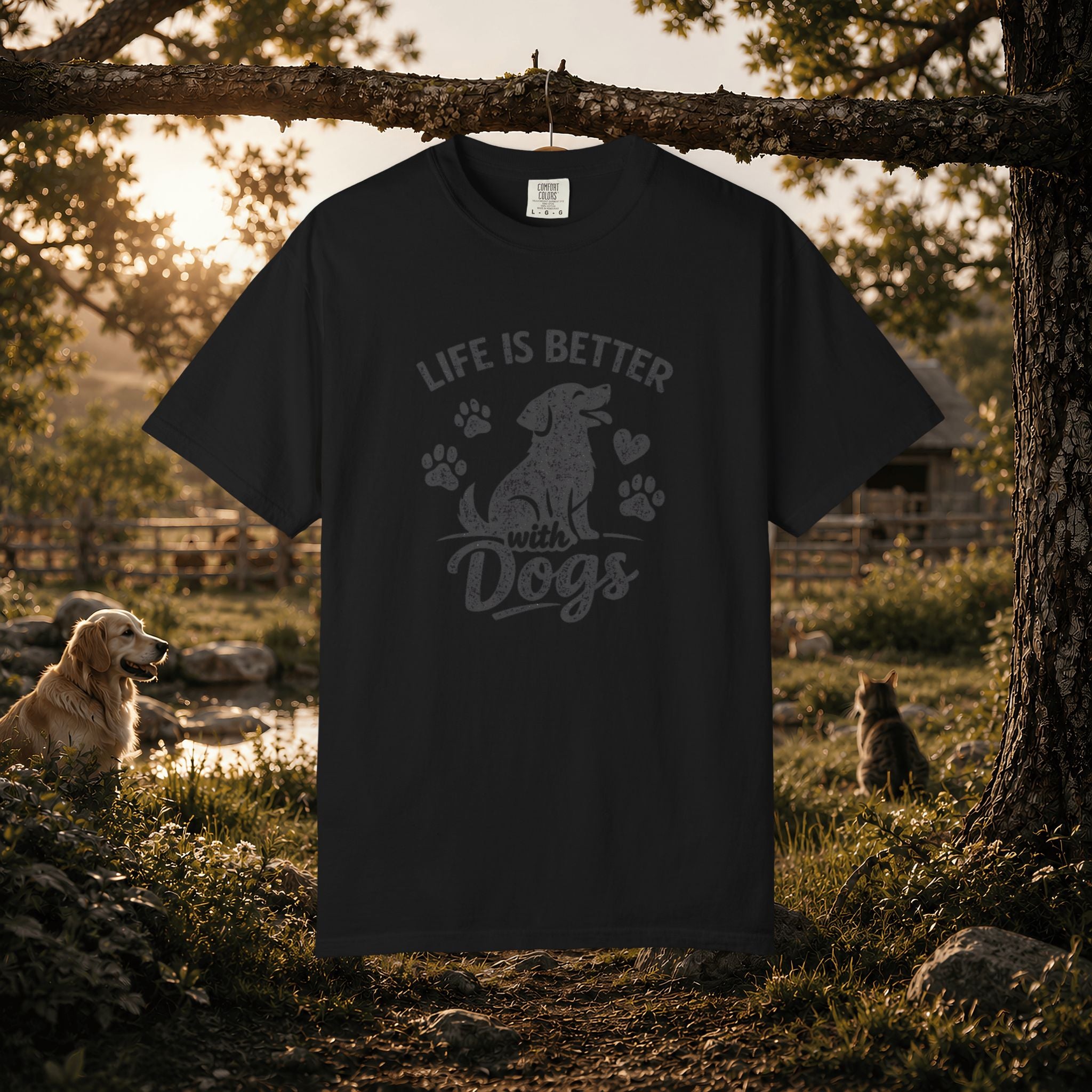 Life Is Better with Dogs T-Shirt