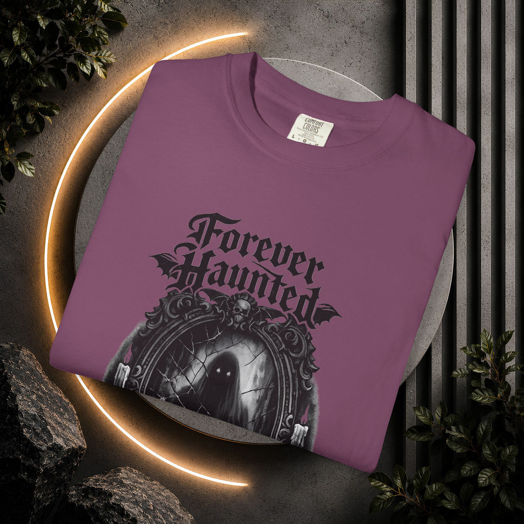 Forever Haunted T-Shirt — Gothic Ghost Graphic Tee