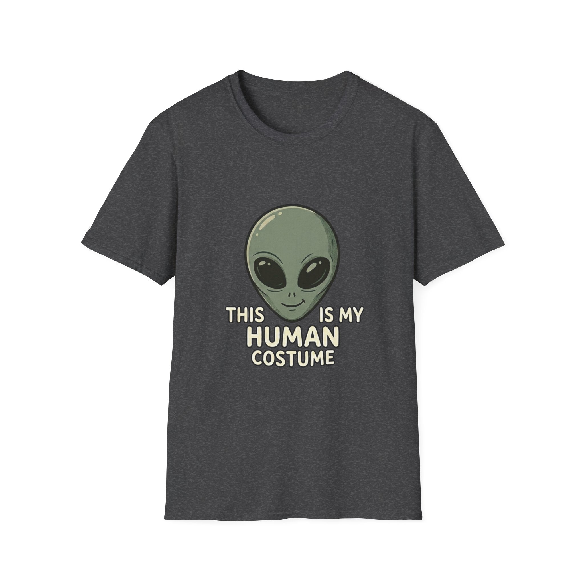 Alien Head This Is My Human Costume T-Shirt | Funny Extraterrestrial Design