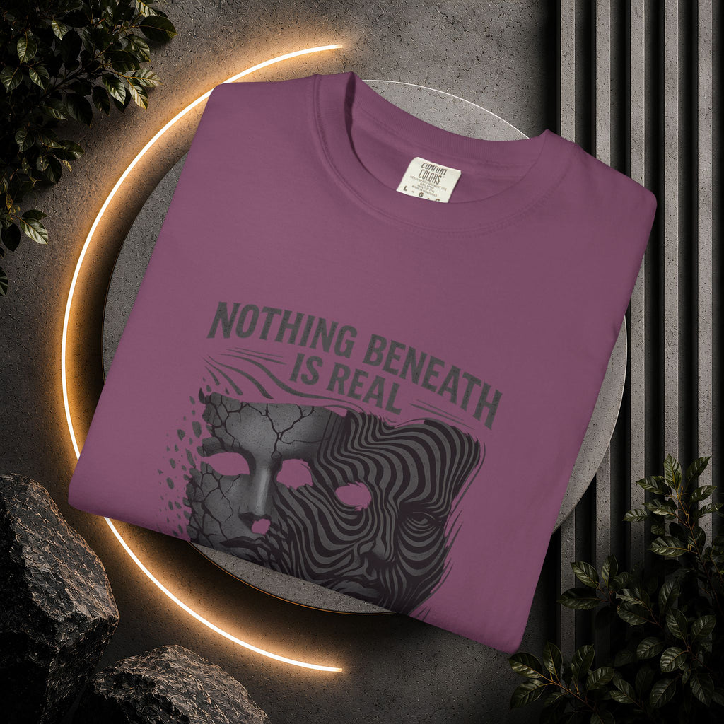 “Nothing Beneath Is Real” Surreal Graphic T-Shirt