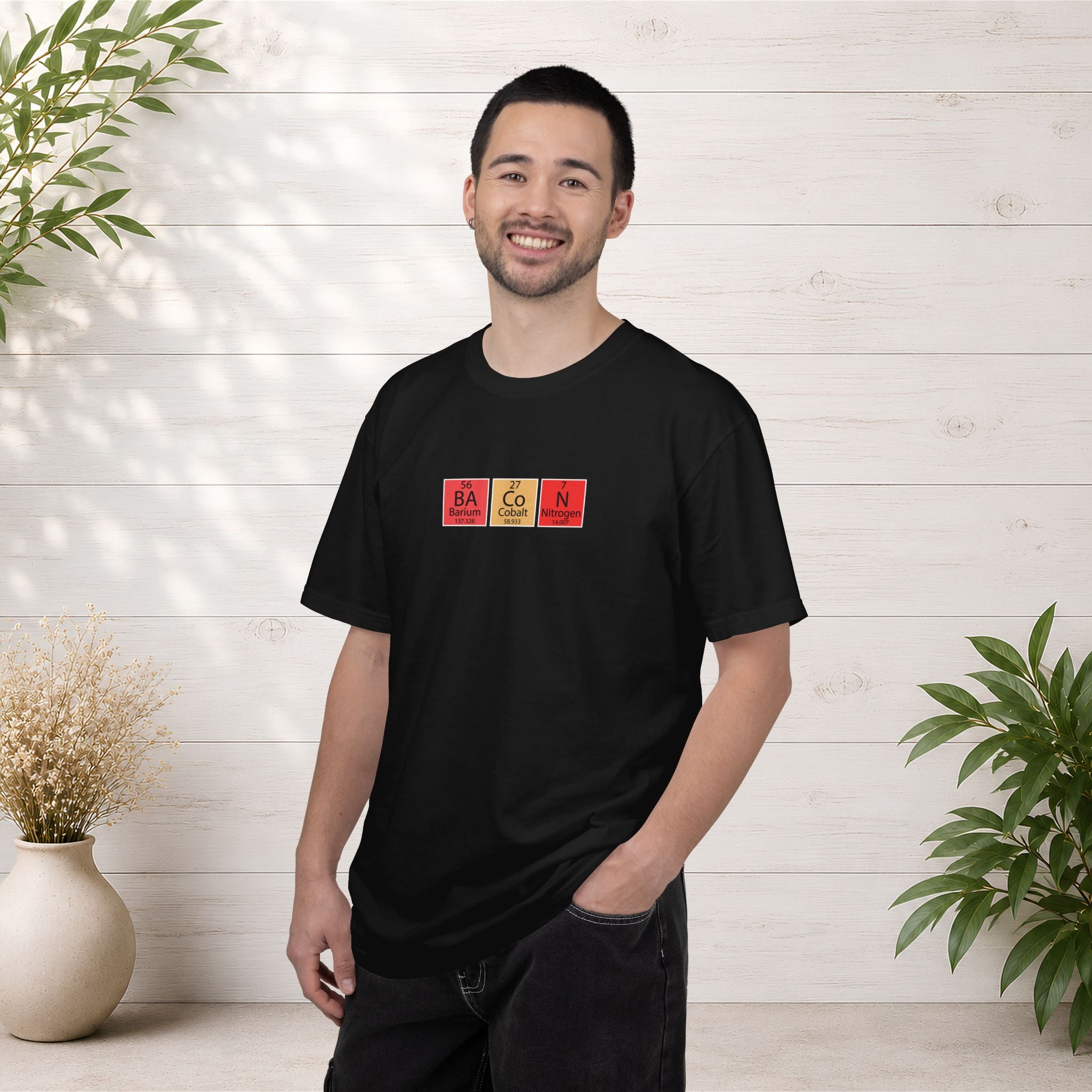 Bacon Chemistry T-Shirt — Periodic Table Style Food Graphic Tee