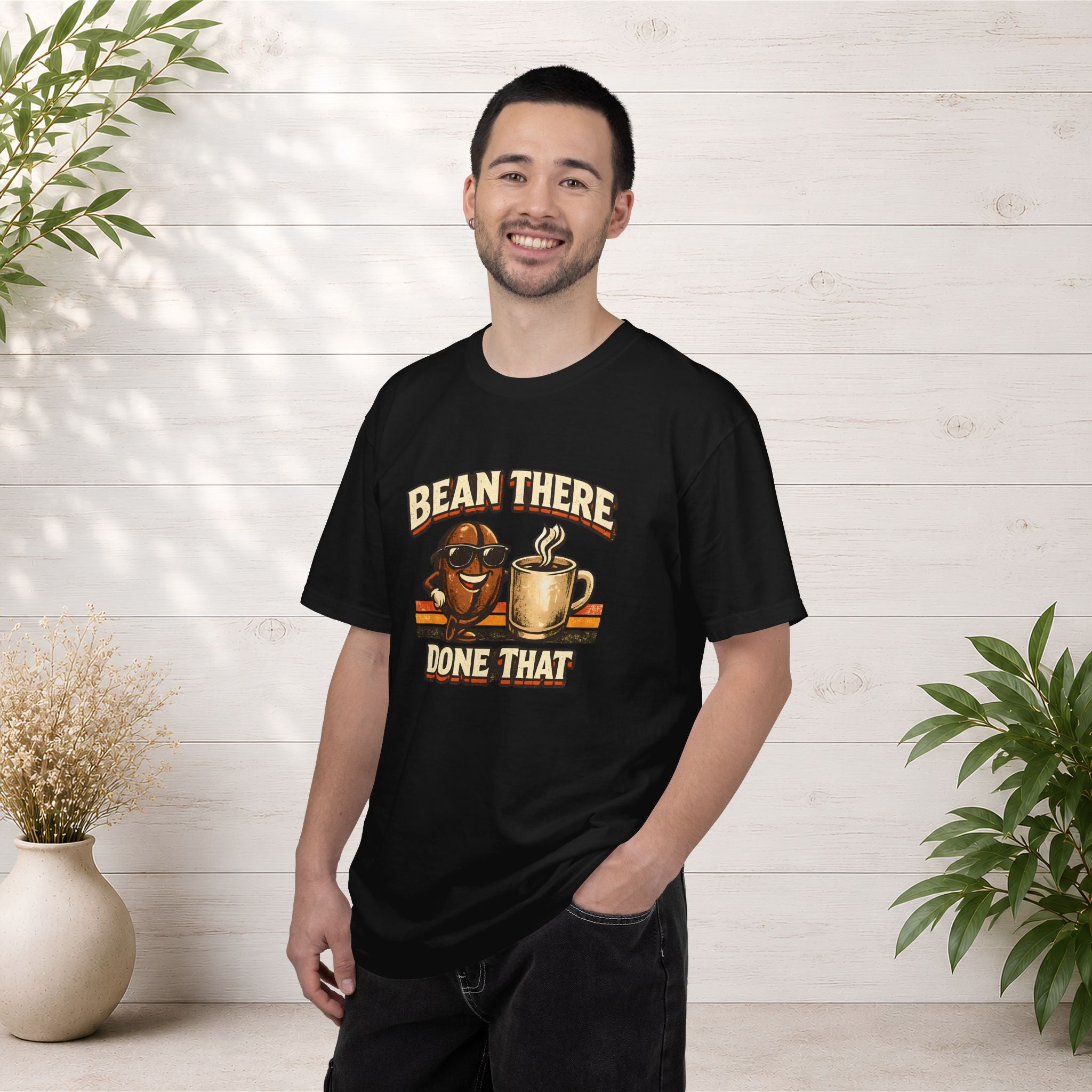 Coffee T-Shirt — "Bean There Done That" Retro Coffee Shirt