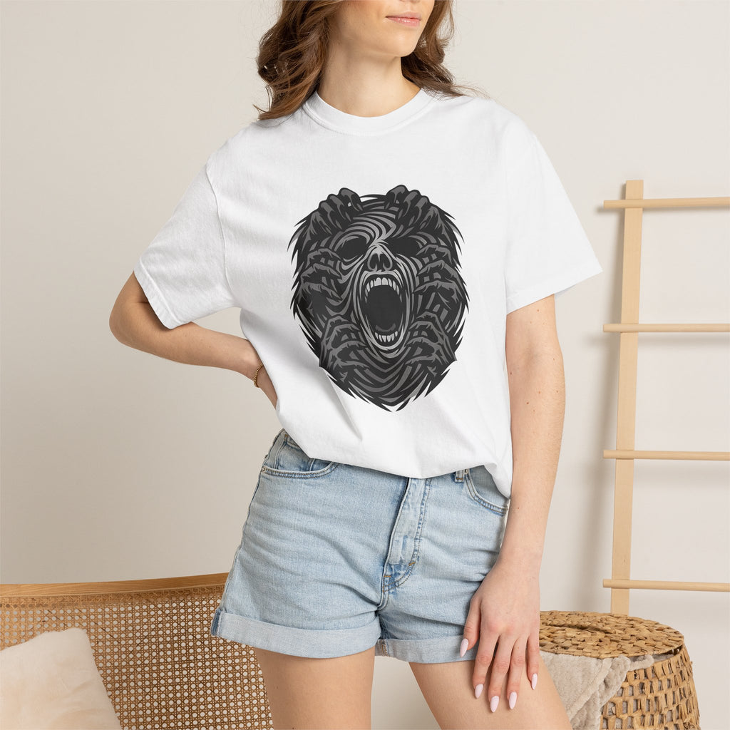 Shadow Hands Face Illusion T-Shirt