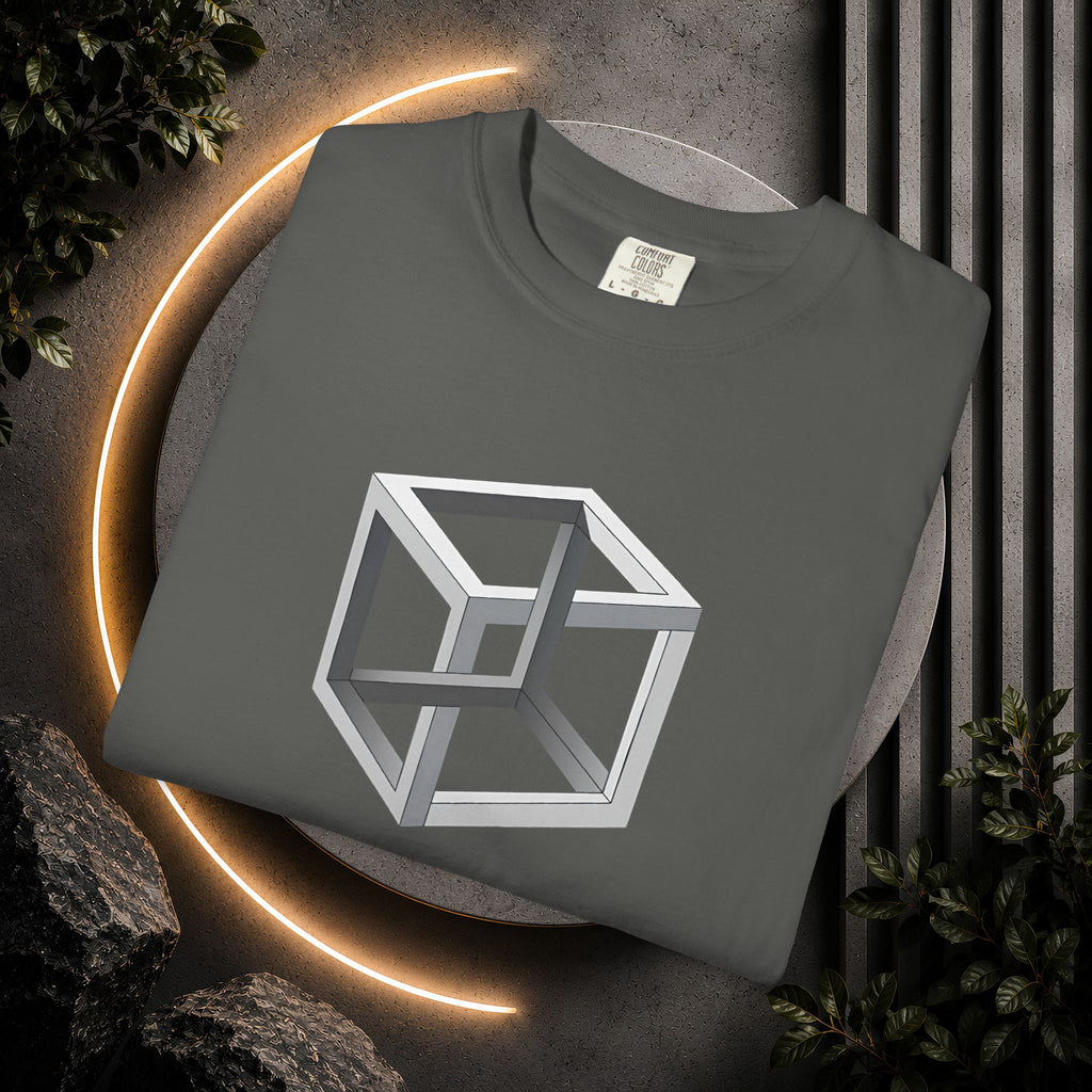 Optical Illusion Cube Depth T-Shirt