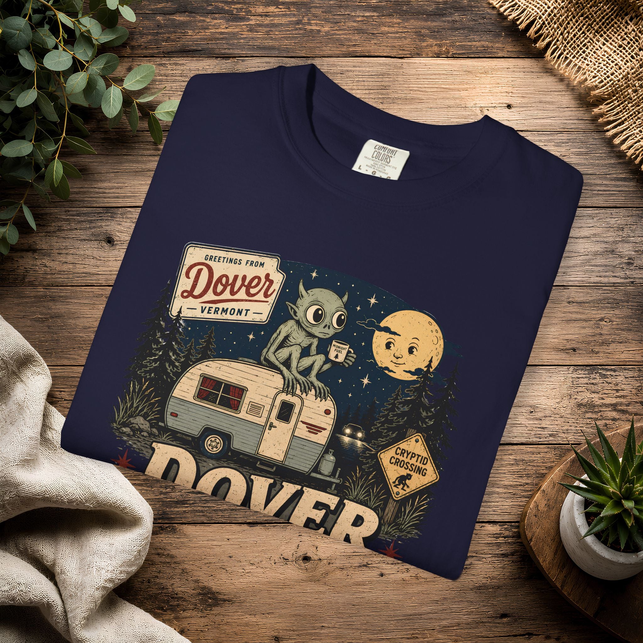 Dover Demon Midnight Camper T-Shirt — Vintage RV Camping Tee