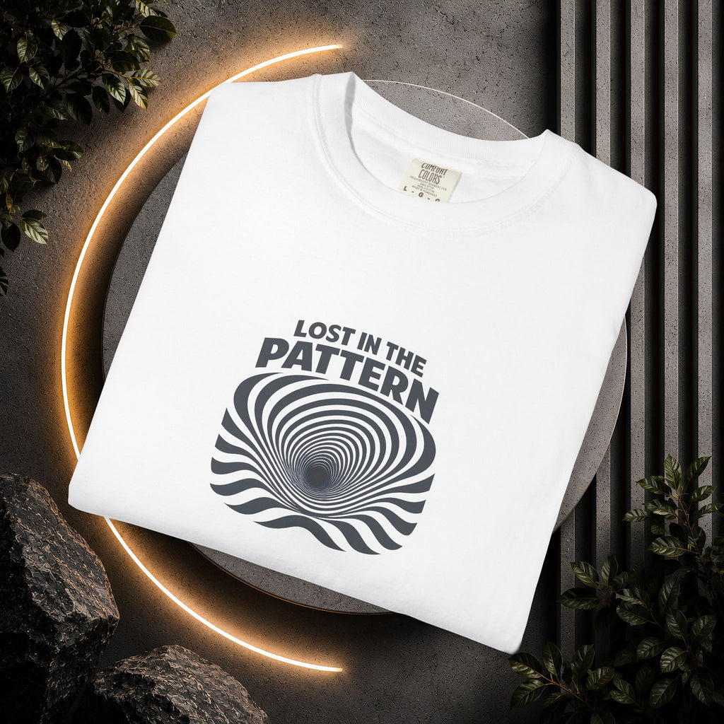 Lost in the Pattern T‑Shirt — Optical Illusion Graphic Tee