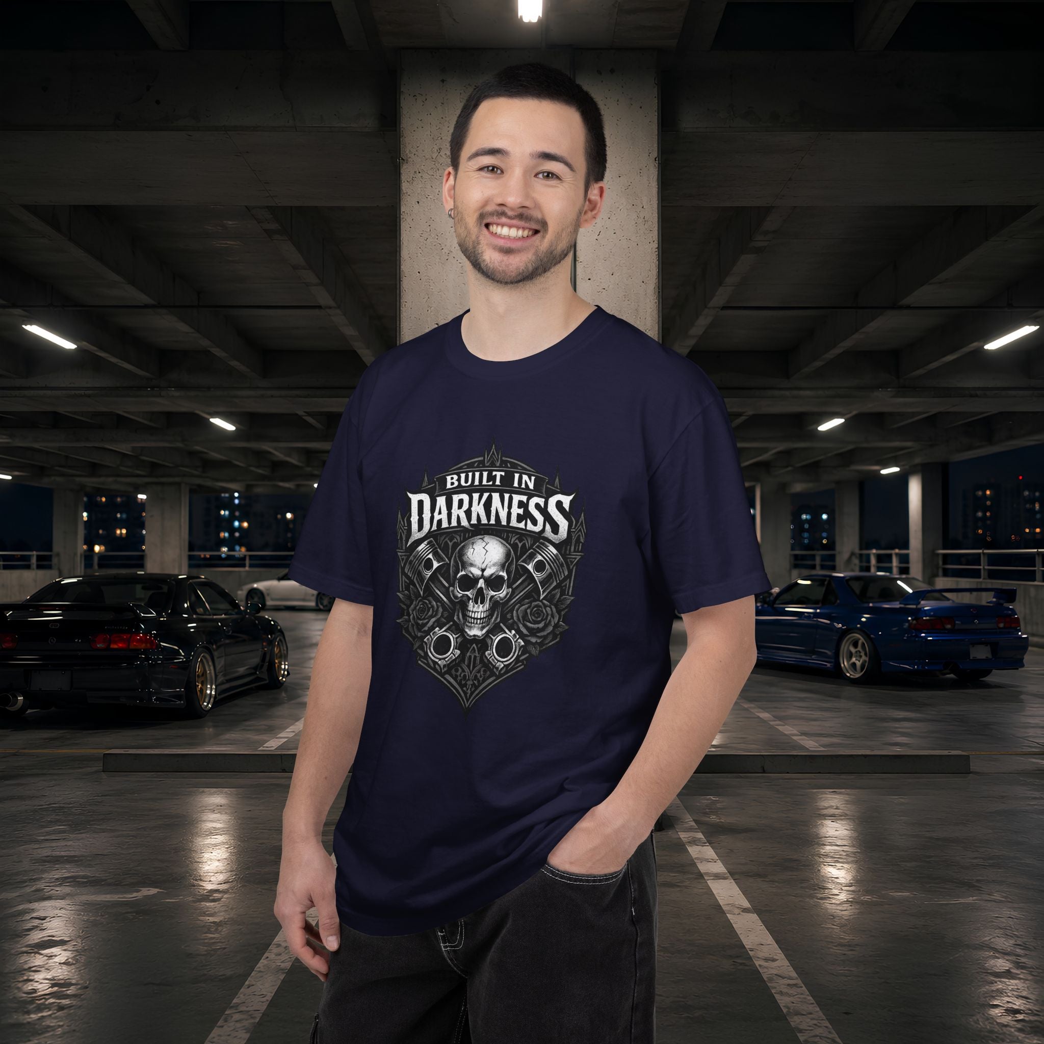 Built in Darkness Skull & Pistons T-Shirt