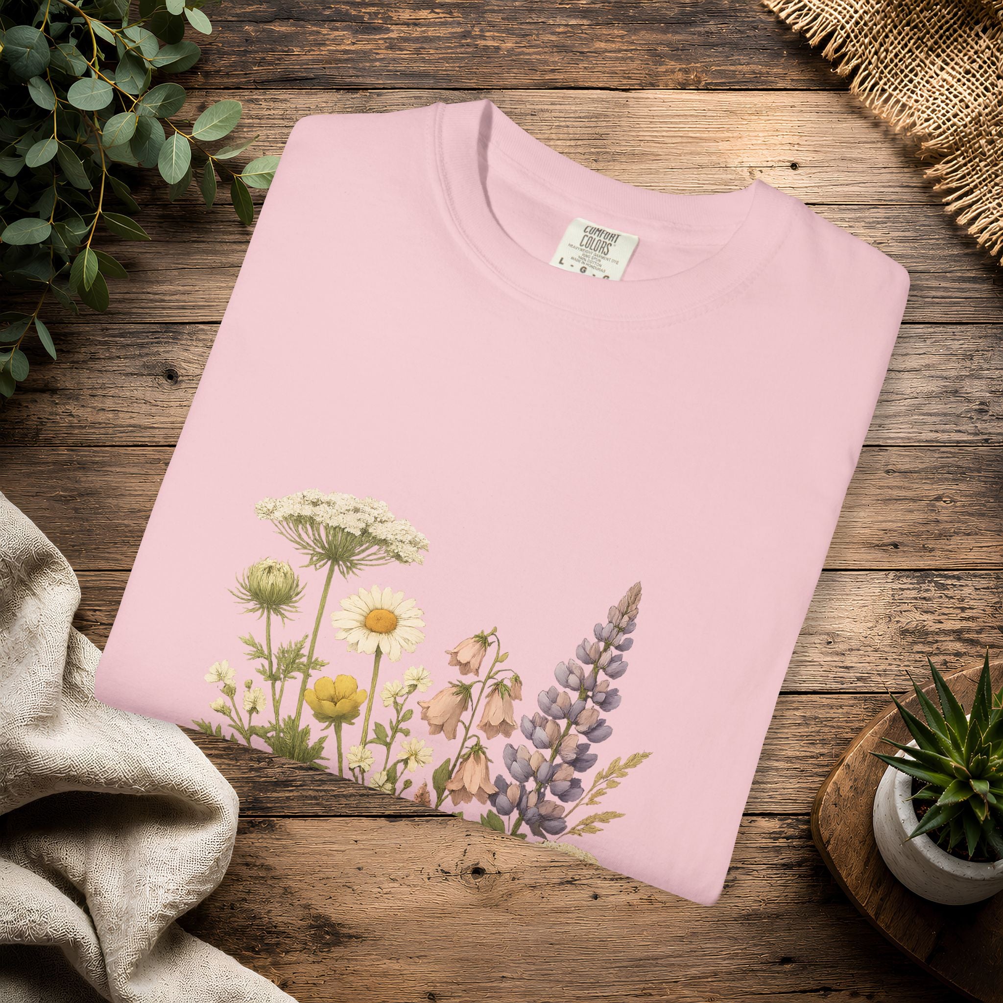 Wildflower Bouquet T-shirt | Botanical Meadow Floral Print