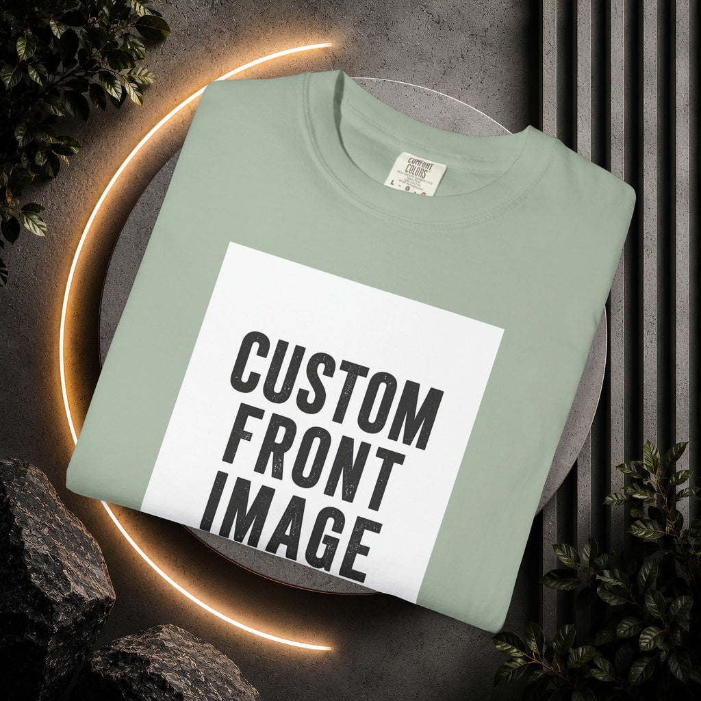 Custom Portrait Small Image Front T-Shirt - Add Your Own Image