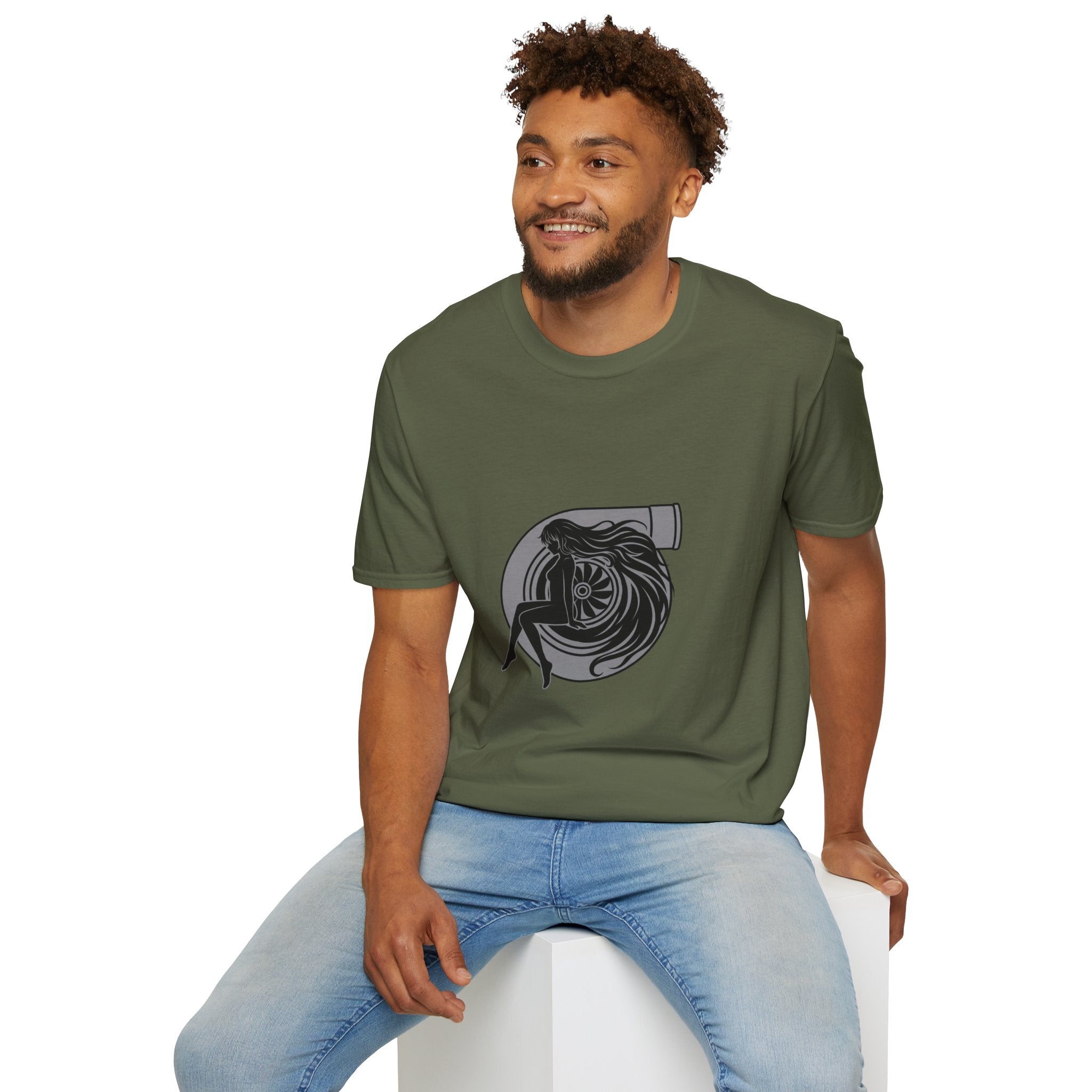 Turbo Heart Girl graphic T-Shirt | Racing Turbo design