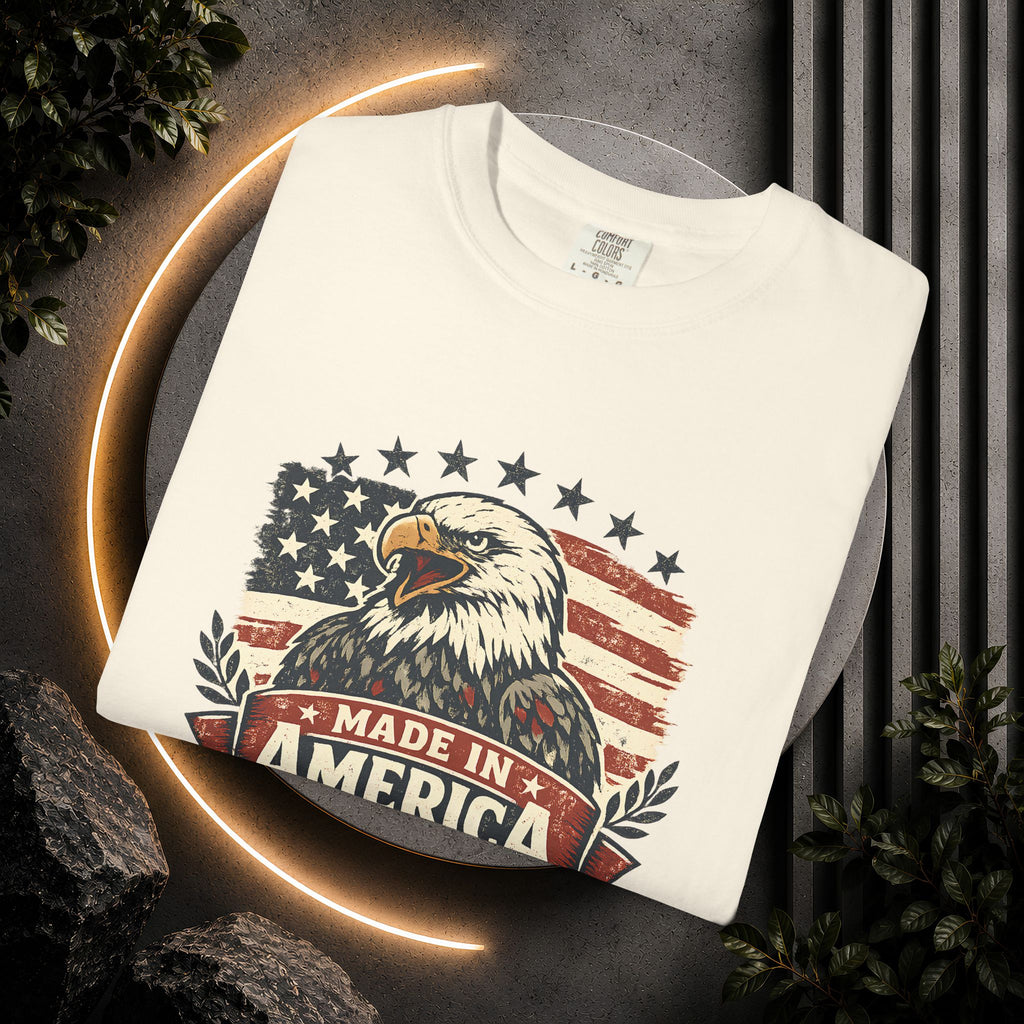 Made in America Eagle T-Shirt — Patriotic USA Flag Graphic Tee
