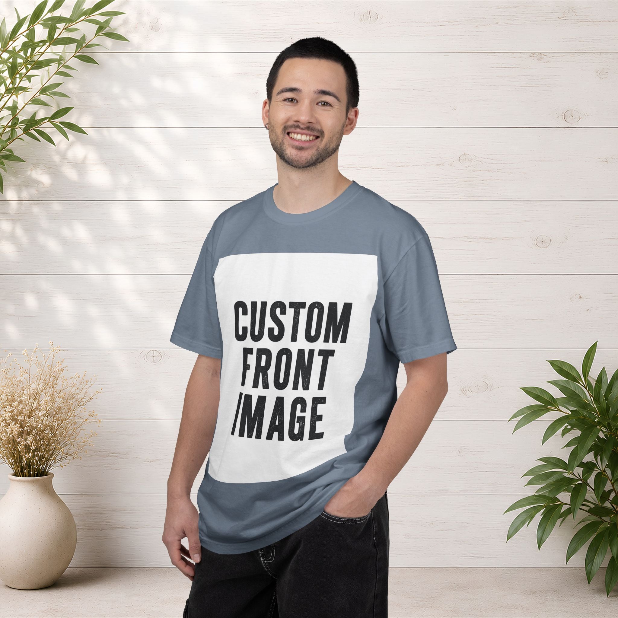 Custom Image Front T-Shirt - Add Your Own Image