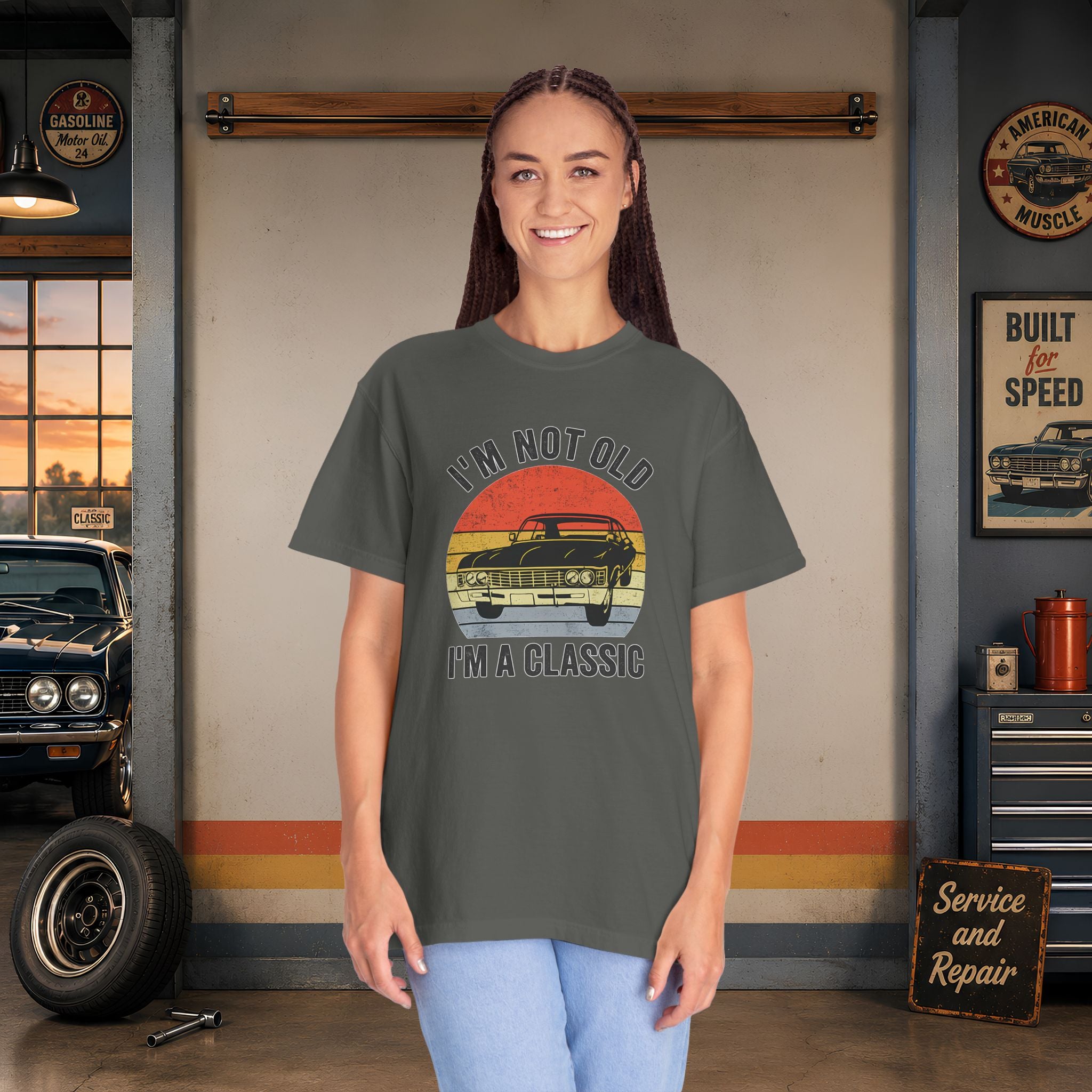 Classic Car T‑Shirt — "I'm Not Old, I'm a Classic" Vintage Auto Tee