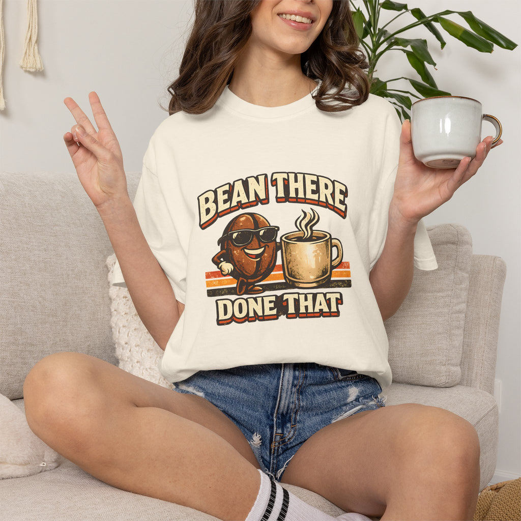 Coffee T-Shirt — "Bean There Done That" Retro Coffee Shirt