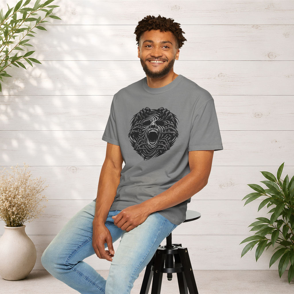 Shadow Hands Face Illusion T-Shirt