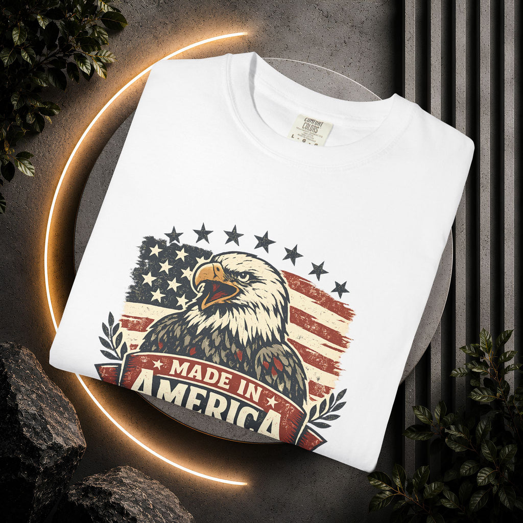 Made in America Eagle T-Shirt — Patriotic USA Flag Graphic Tee