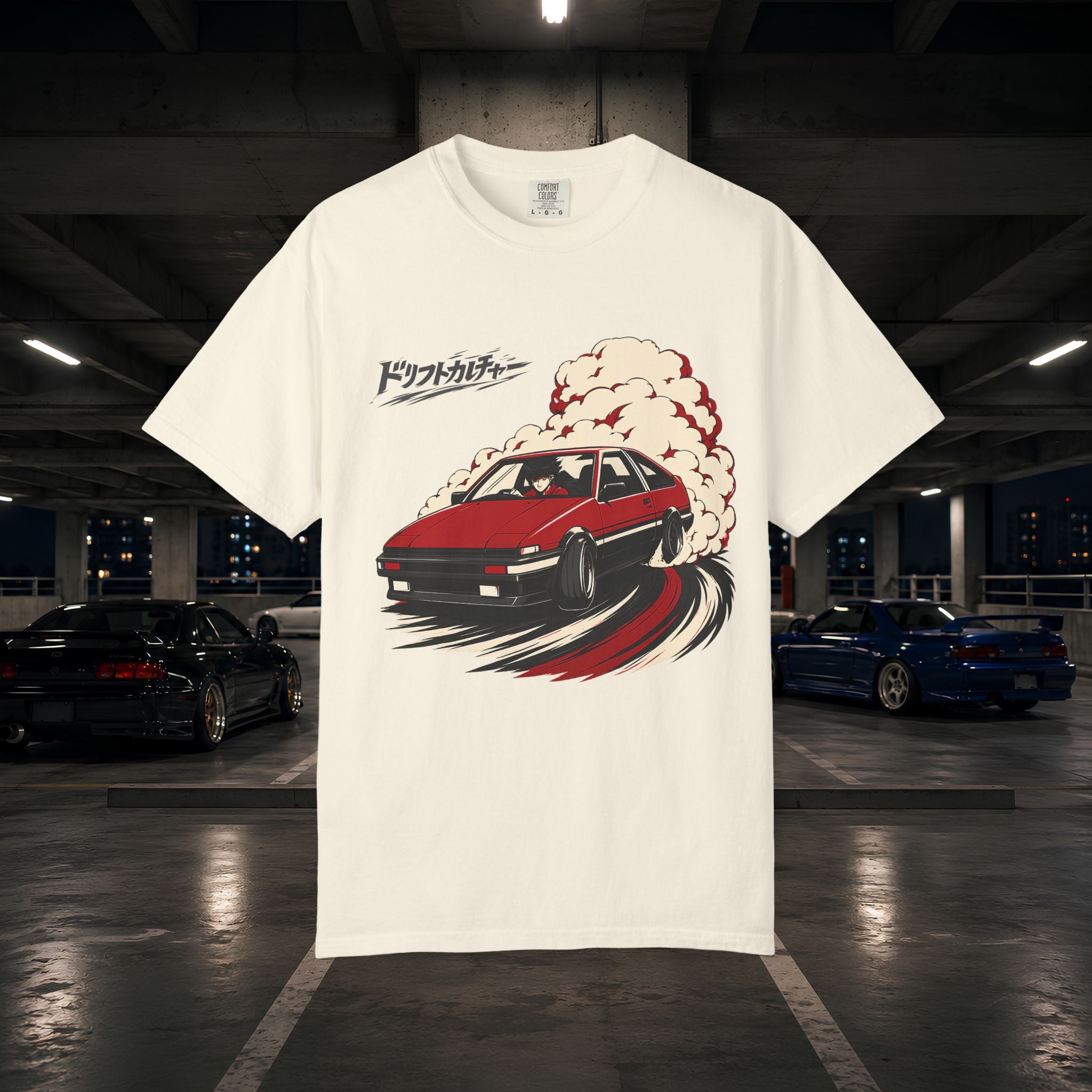 Drift Culture Anime Style T-Shirt - Japanese Retro Car Racing Graphic Tee
