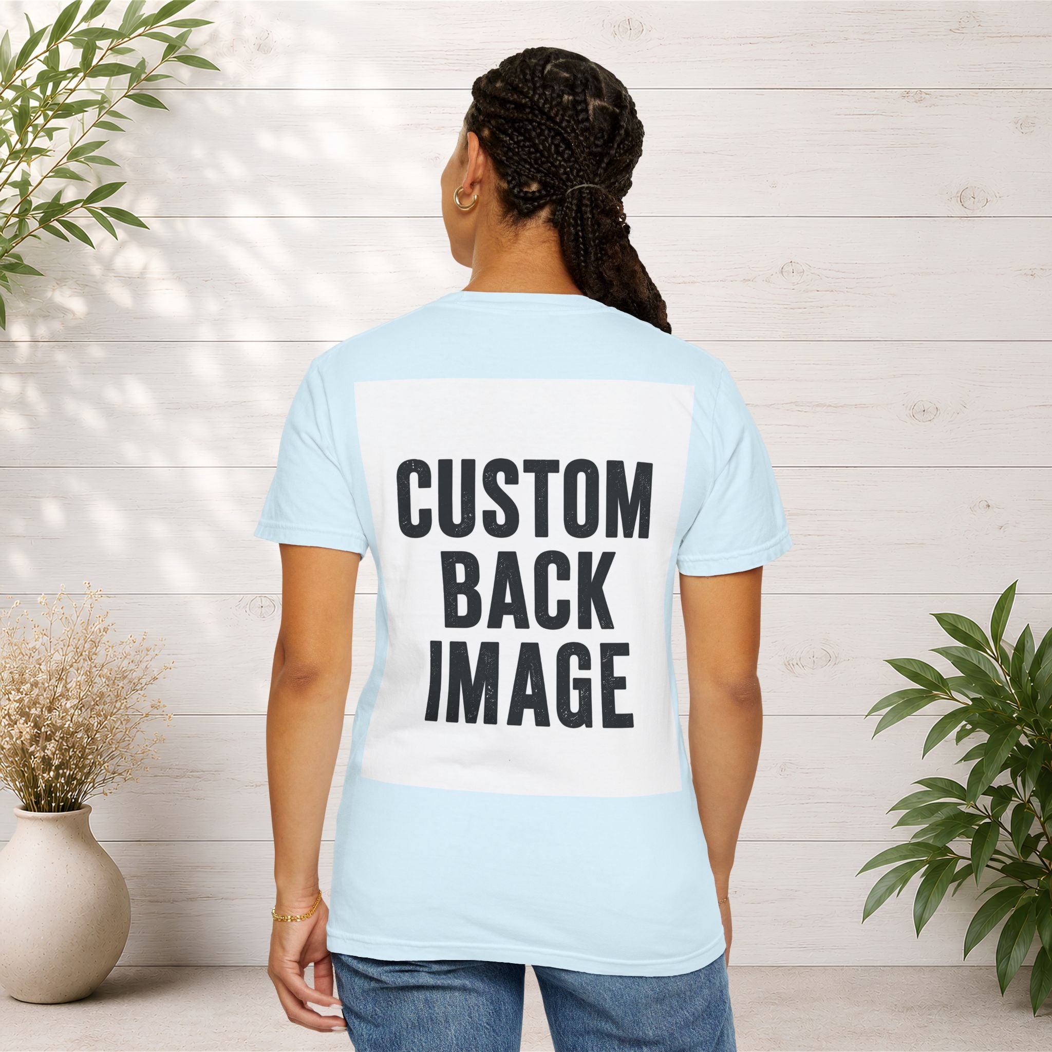 Custom Image Front And Back T-Shirt - Add Your Own Images