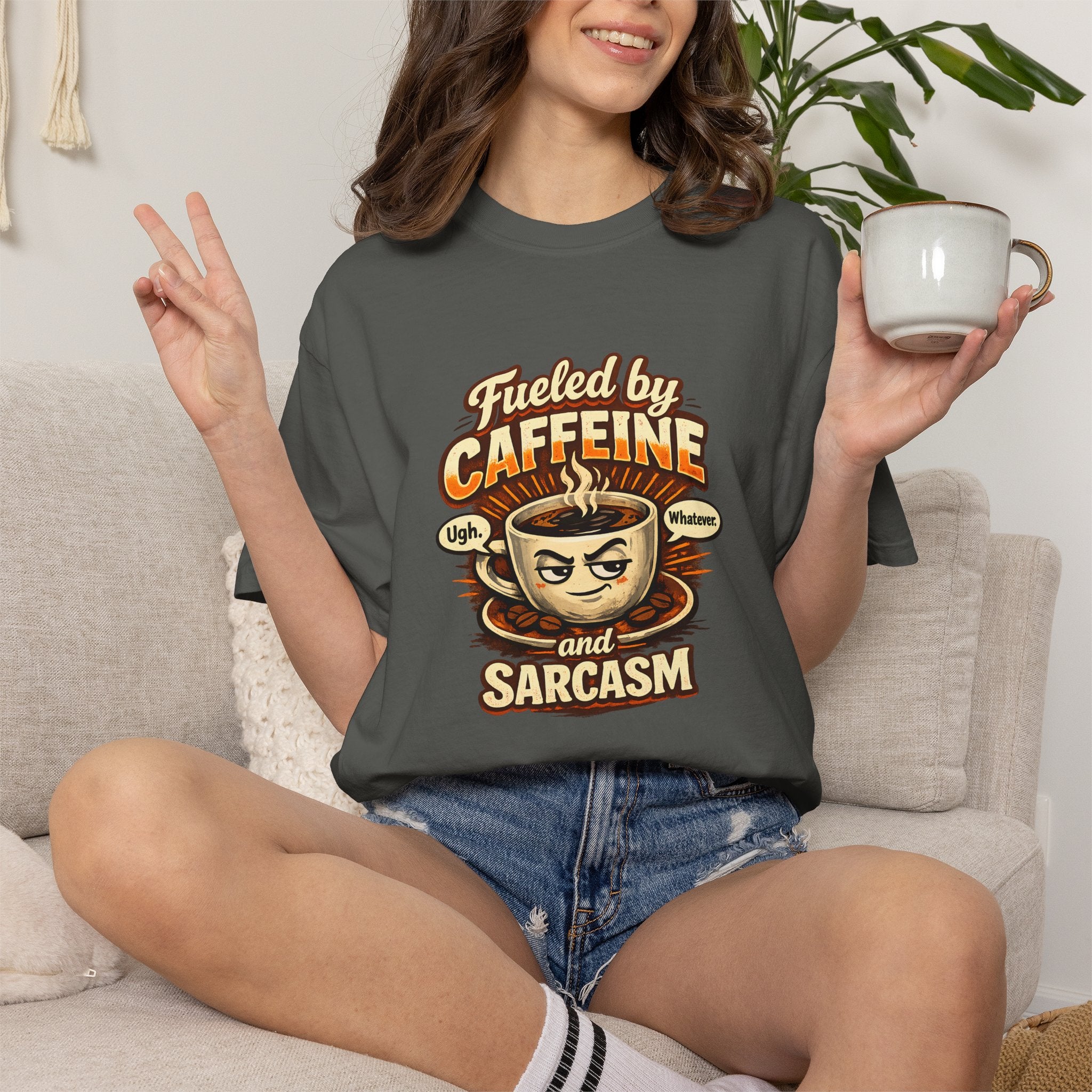 Fueled by Caffeine and Sarcasm T-Shirt