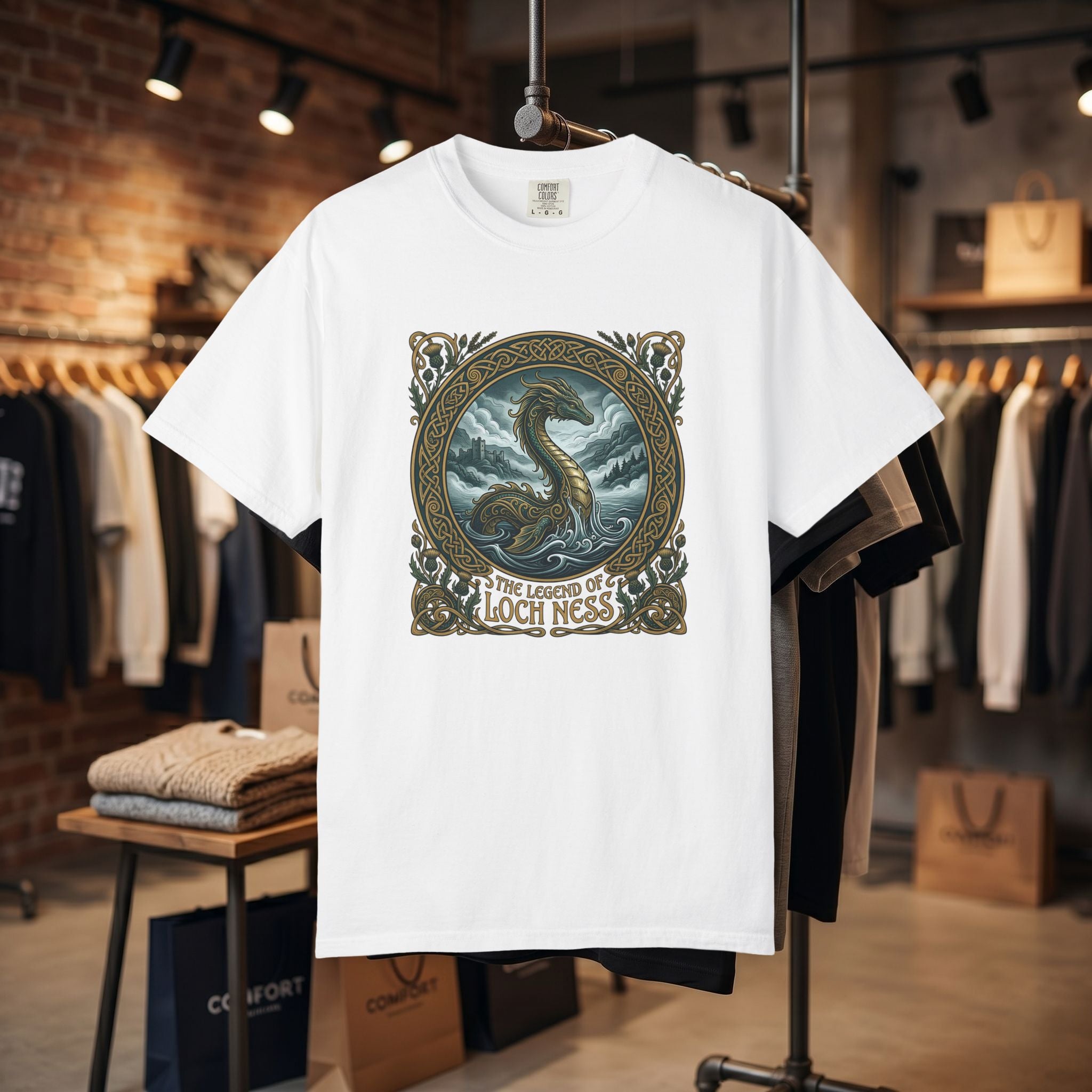 Loch Ness Monster T-shirt | Vintage Sea Serpent Illustration