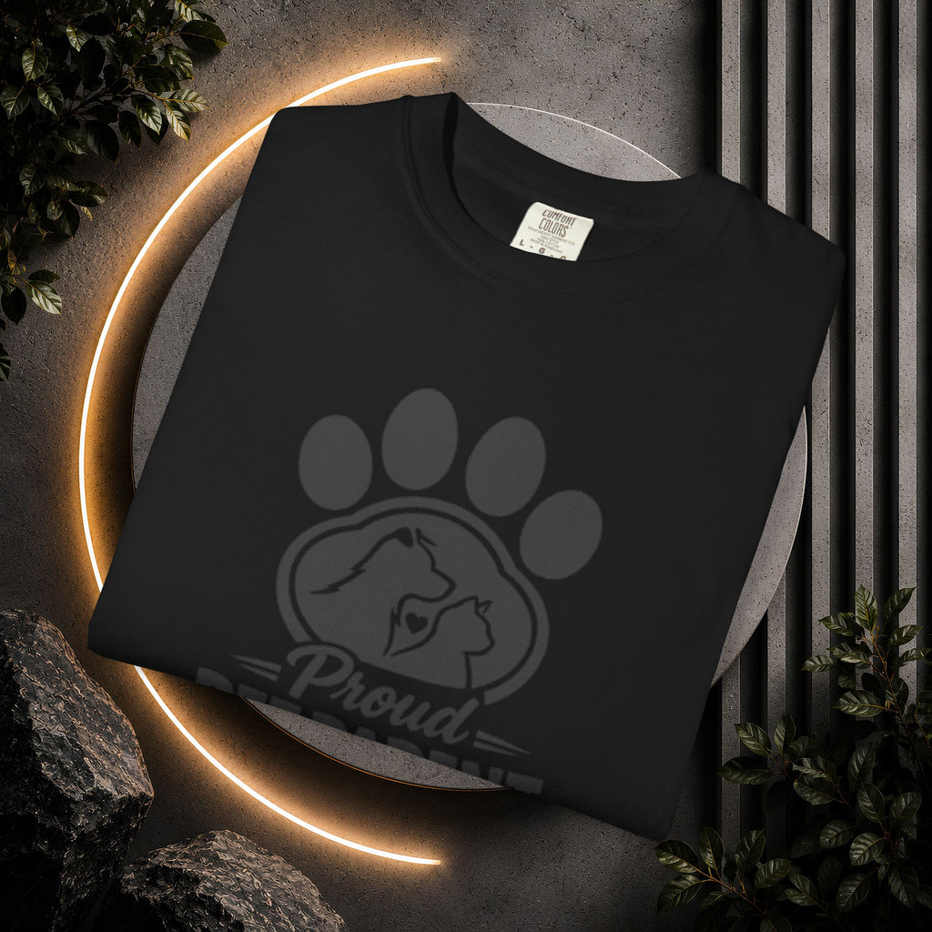 Proud Pet Parent T-Shirt — Paw Print Dog & Cat Shirt for Animal Lovers