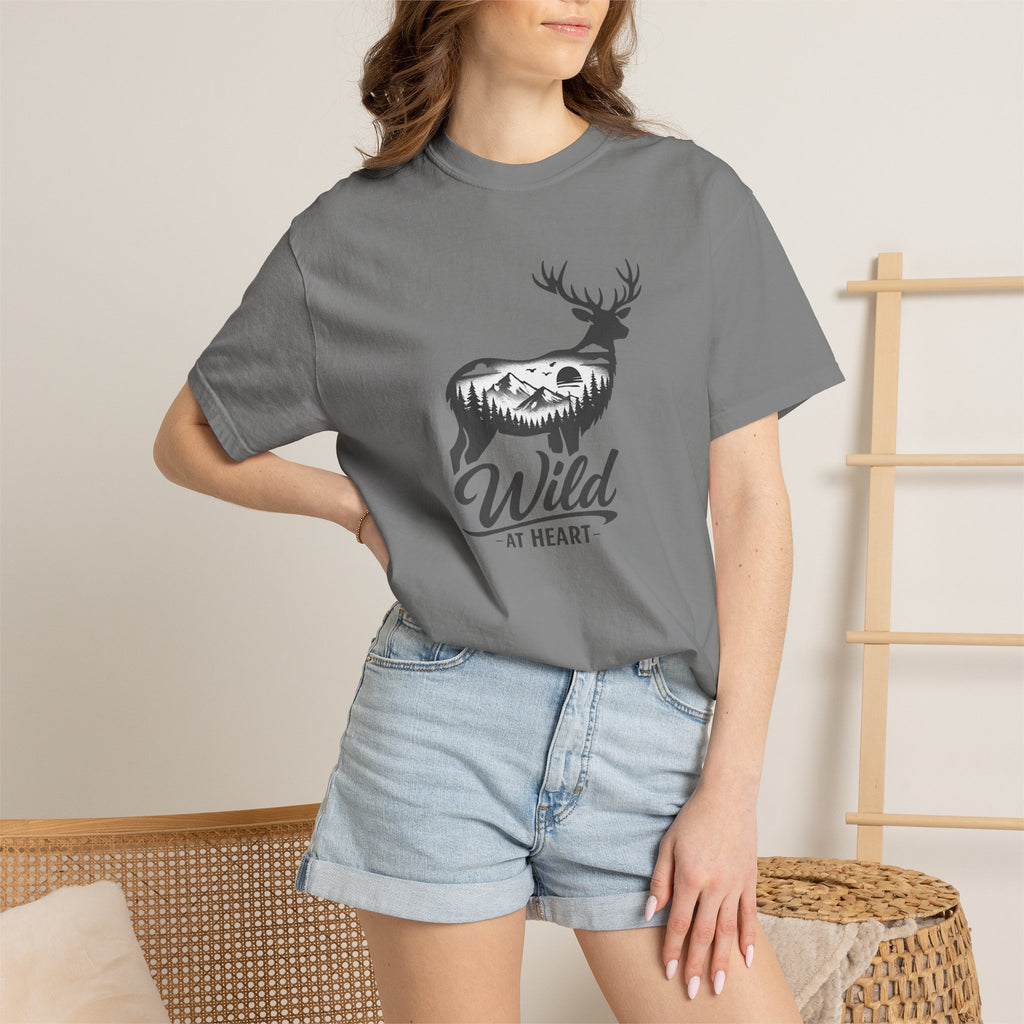 Wild at Heart Deer T-Shirt — Rustic Outdoors Graphic Tee