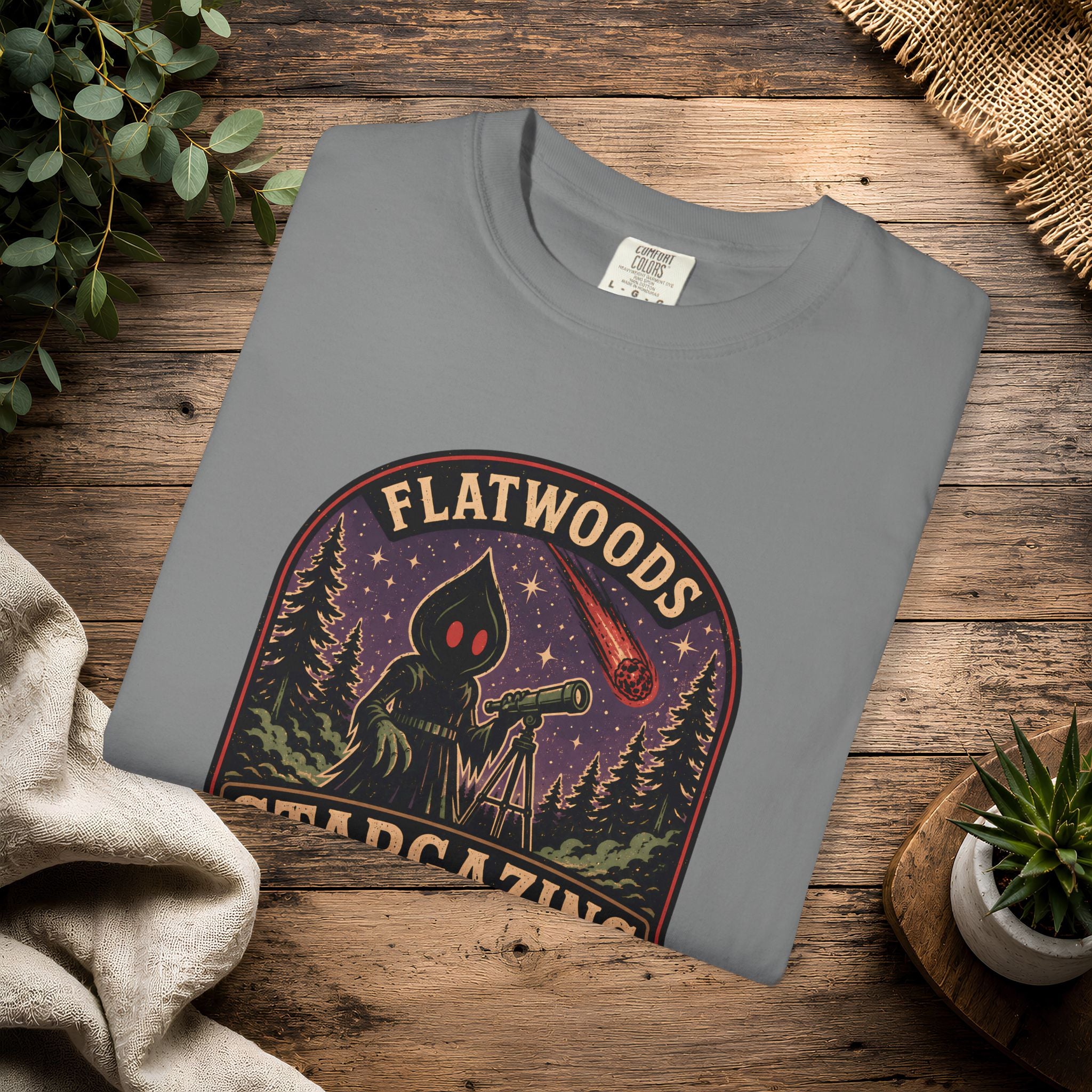 Flatwoods Stargazing Society T‑Shirt — Night Sky Adventure Tee