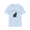 Owned By A Cat T-Shirt | Cat Silhouette Tee, Cat Lover Shirt
