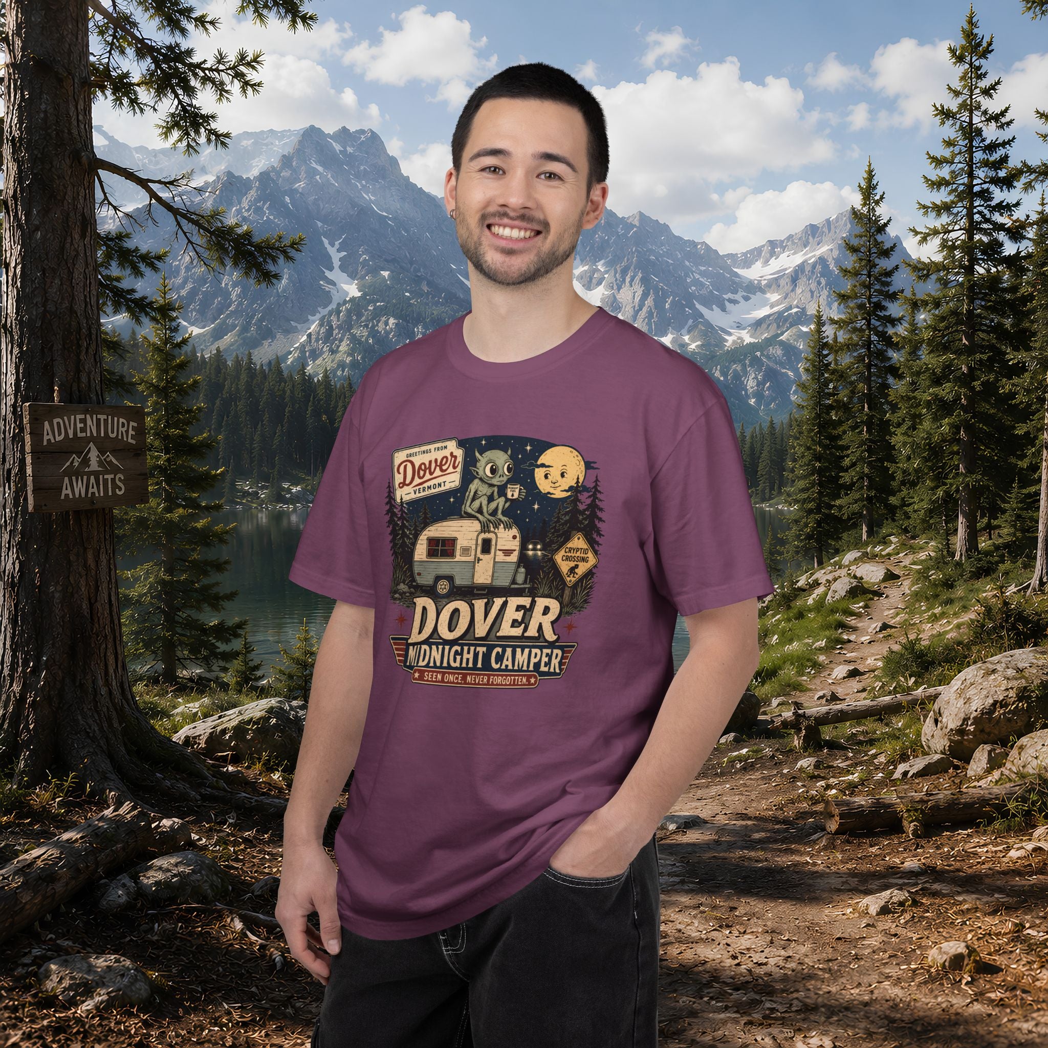 Dover Demon Midnight Camper T-Shirt — Vintage RV Camping Tee