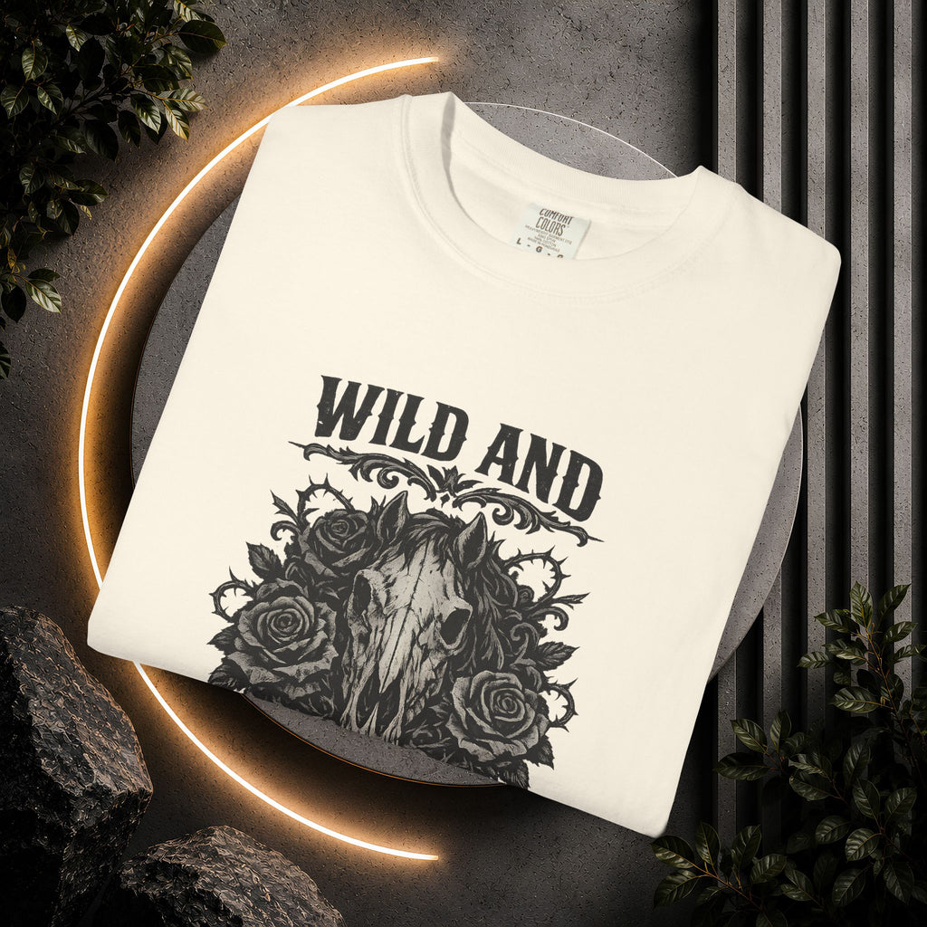 Wild and Unforgiven Skull Tee – Horse Rider Graphic T-Shirt