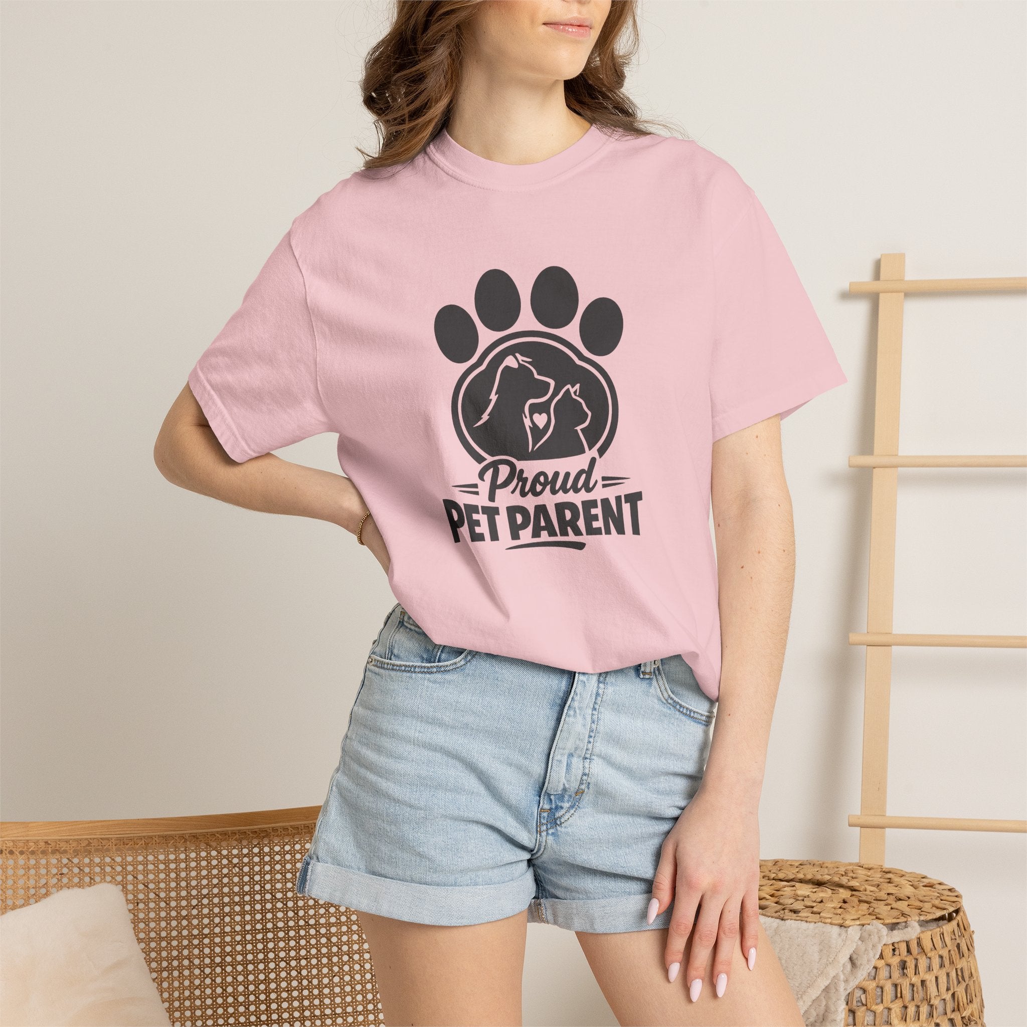 Proud Pet Parent T-Shirt — Paw Print Dog & Cat Shirt for Animal Lovers