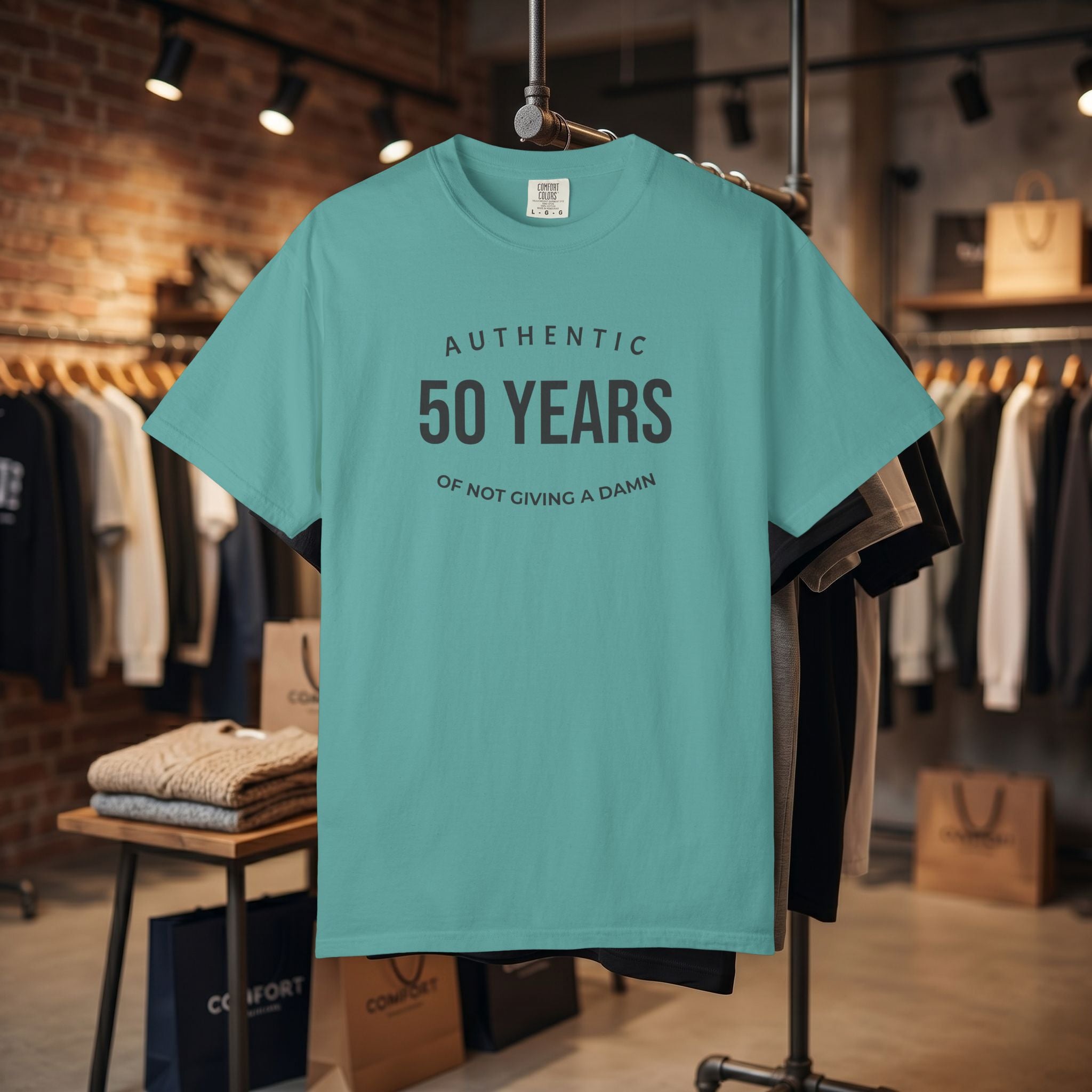 "Authentic" Custom Text "of Not Giving a Damn" T-Shirt