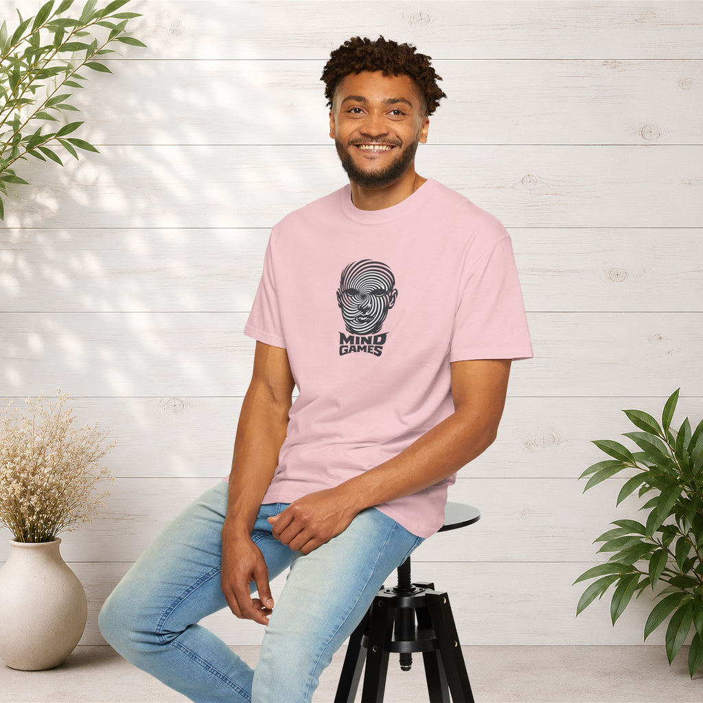 Mind Games T‑Shirt — Optical Illusion Head Graphic Tee