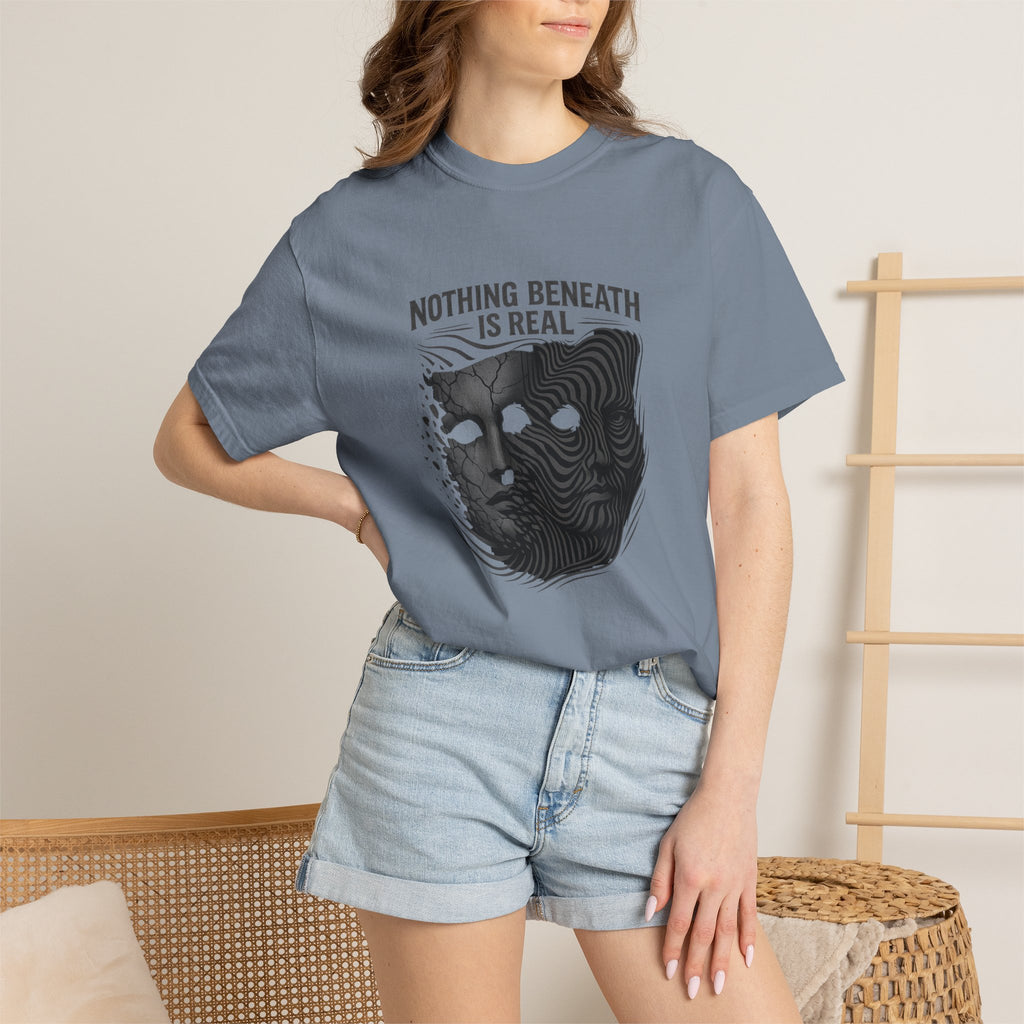 “Nothing Beneath Is Real” Surreal Graphic T-Shirt
